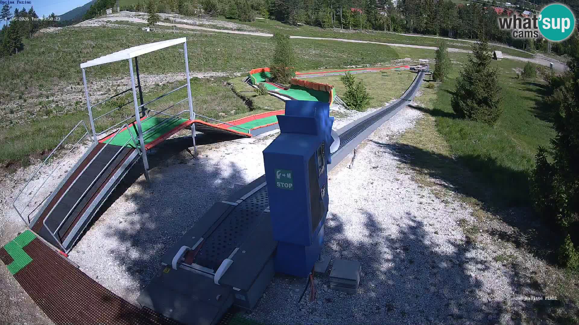 Live webcam Fužine toboggan run – Croatia