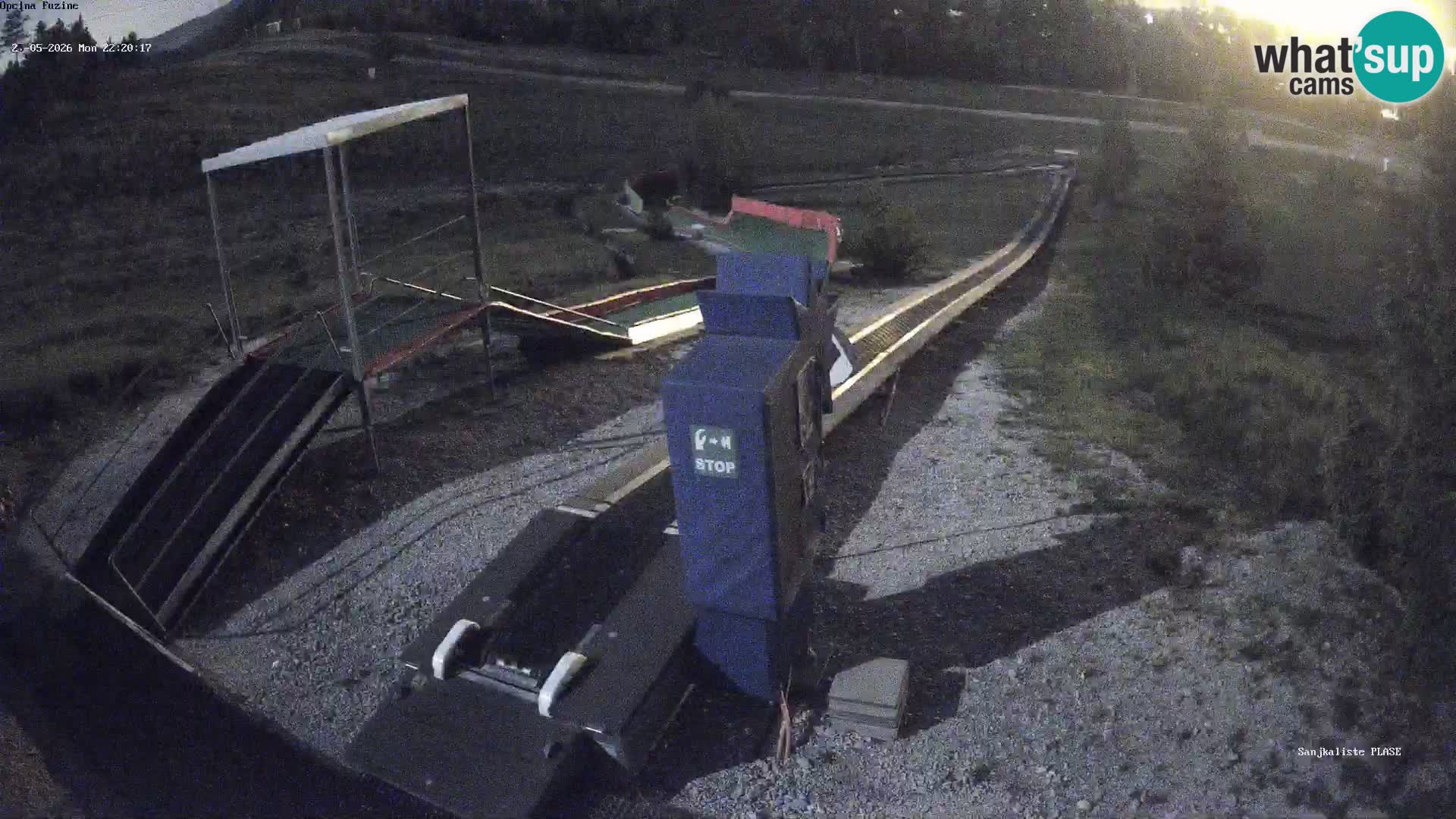 Live webcam Fužine toboggan run – Croatia