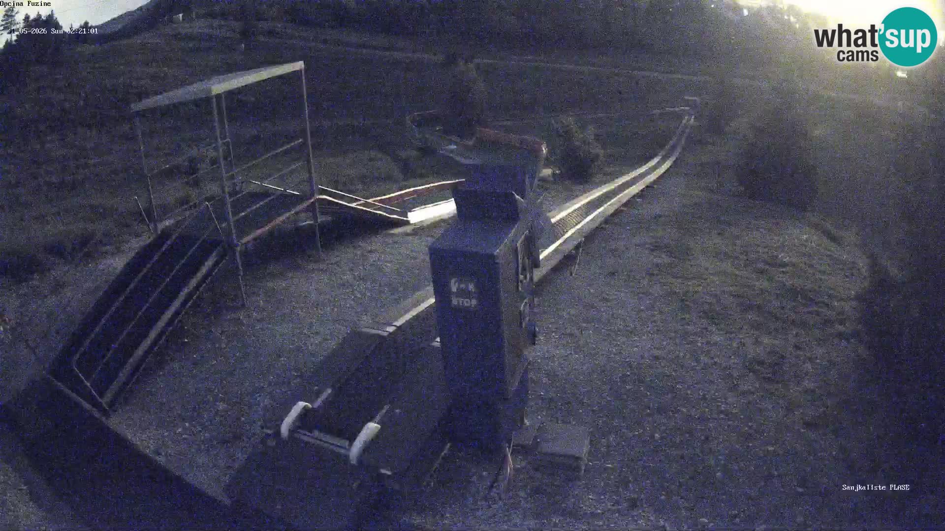 Live webcam Fužine toboggan run – Croatia
