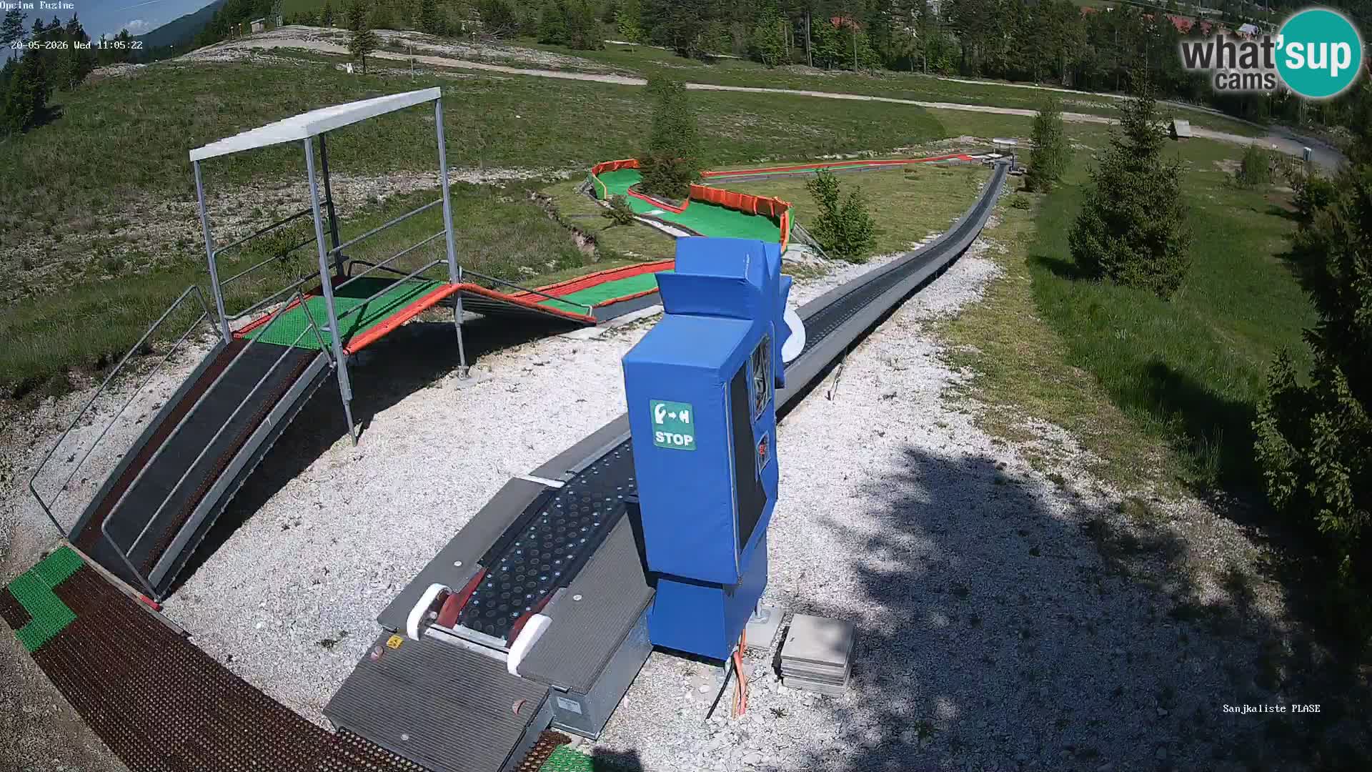 Webcam en vivo Pista de trineo Fužine – Croacia