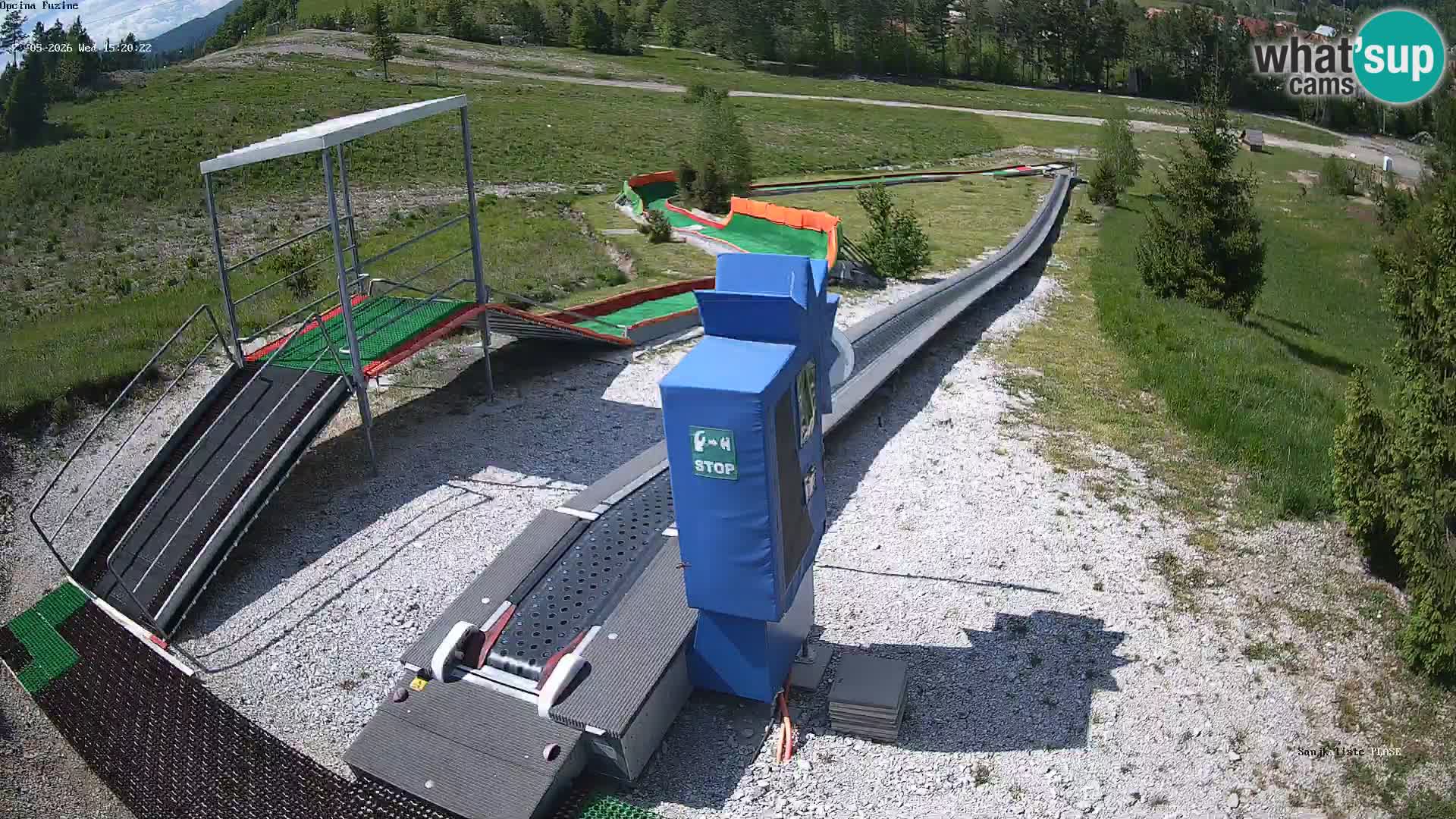Live webcam Pista da slittino Fužine – Croazia
