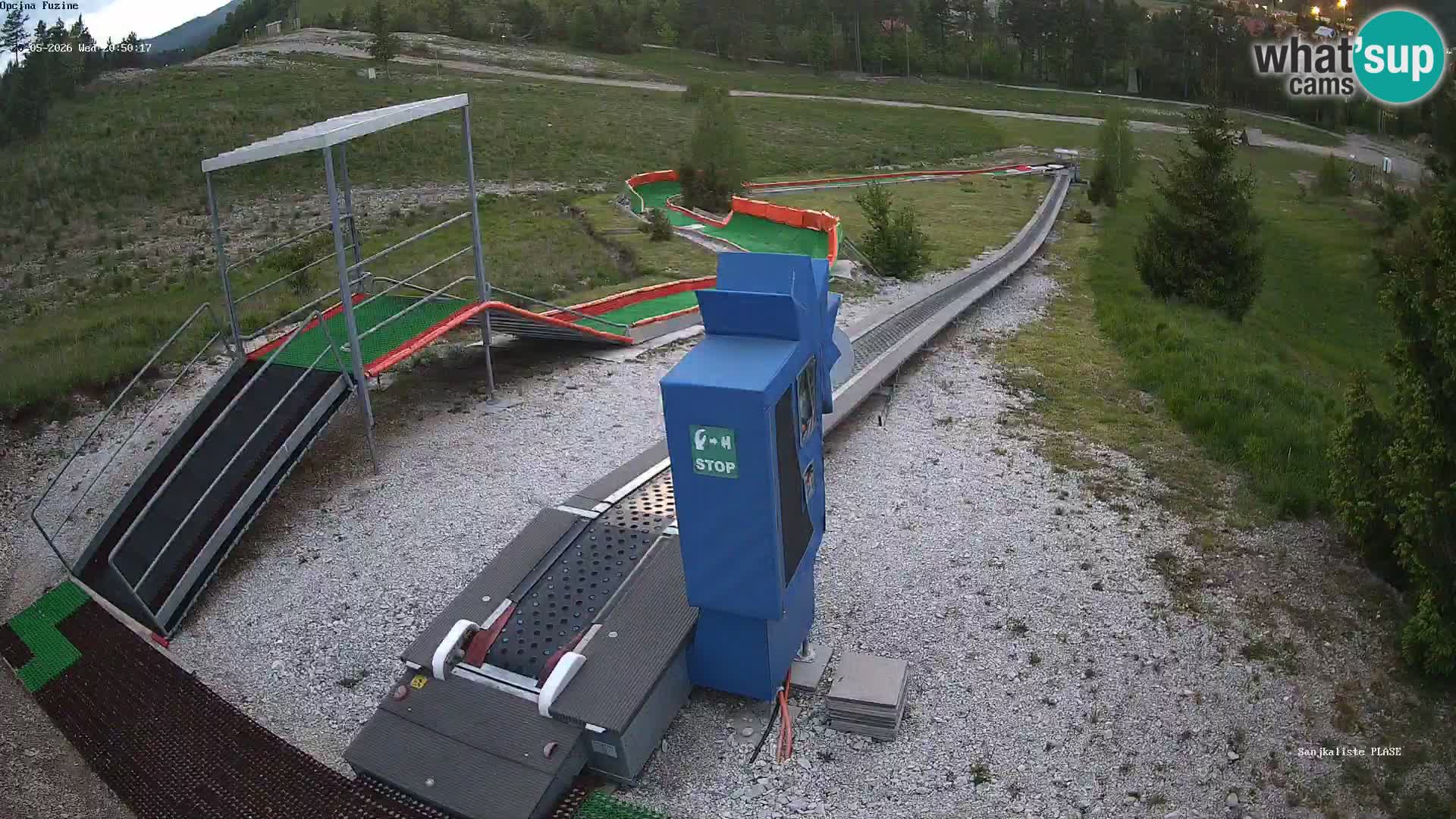 Webcam en vivo Pista de trineo Fužine – Croacia