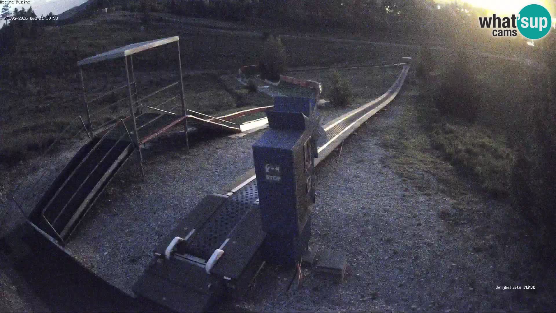 Webcam en direct Piste de luge de Fužine – Croatie