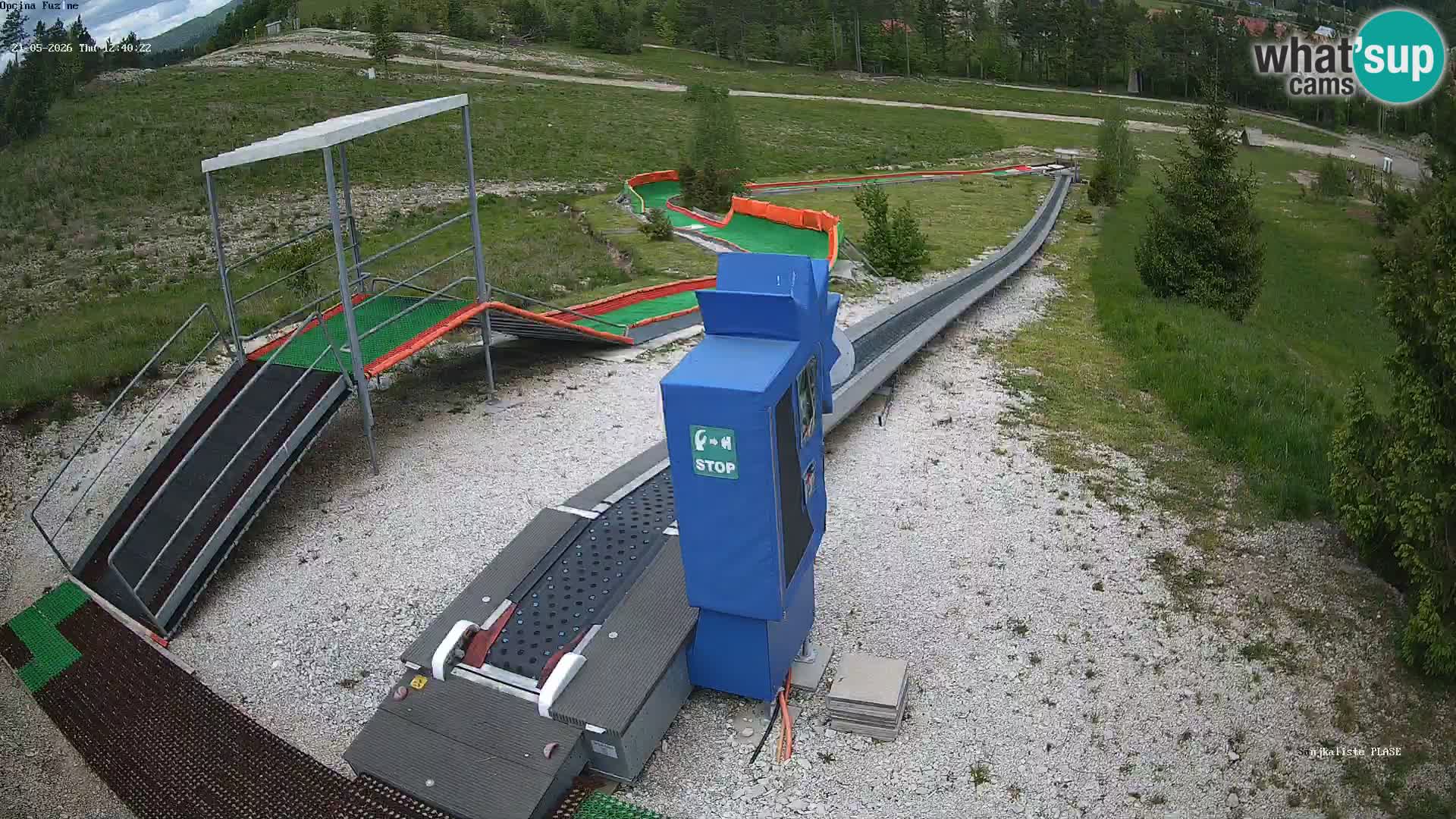 Live webcam Pista da slittino Fužine – Croazia