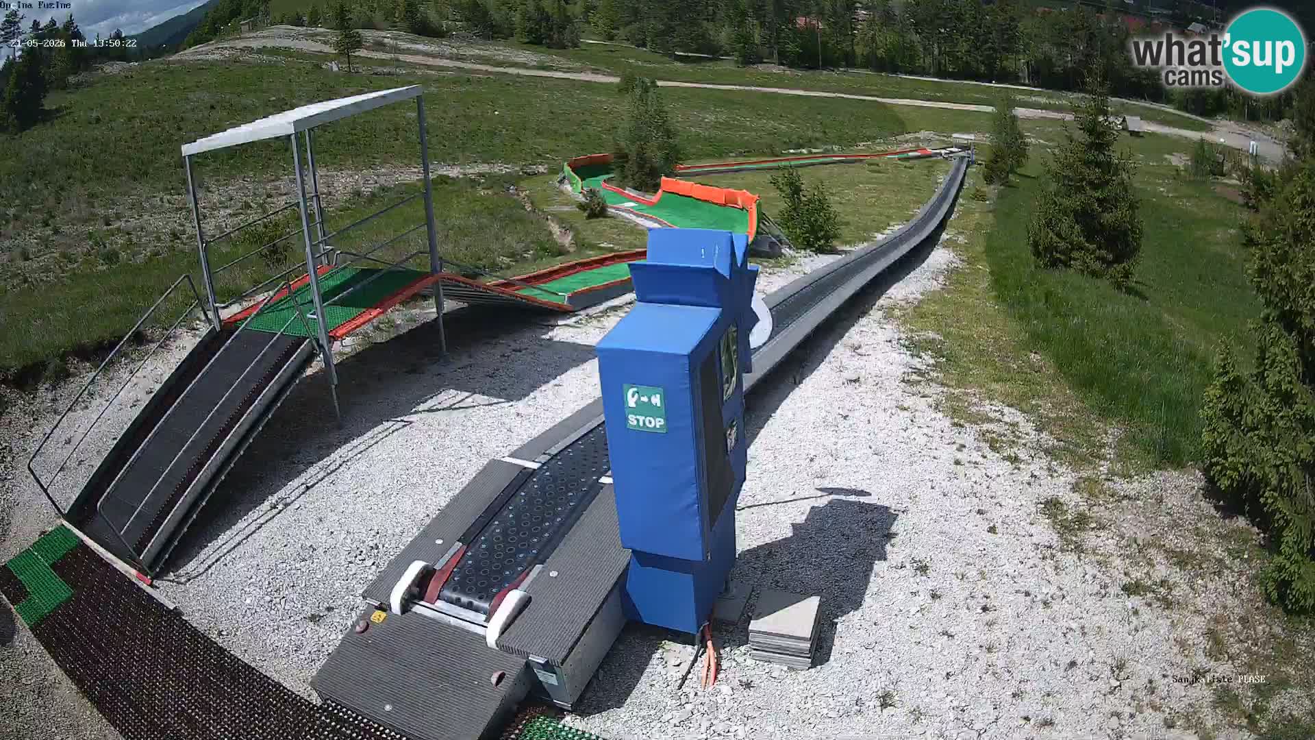 Live webcam Pista da slittino Fužine – Croazia