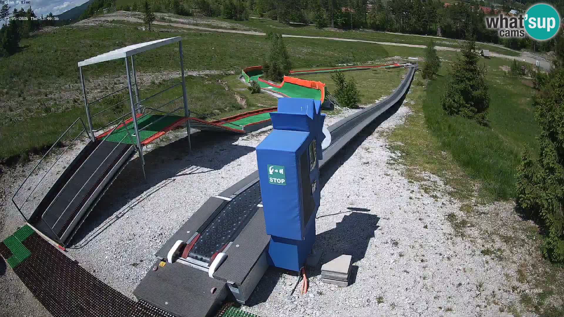 Live webcam Pista da slittino Fužine – Croazia
