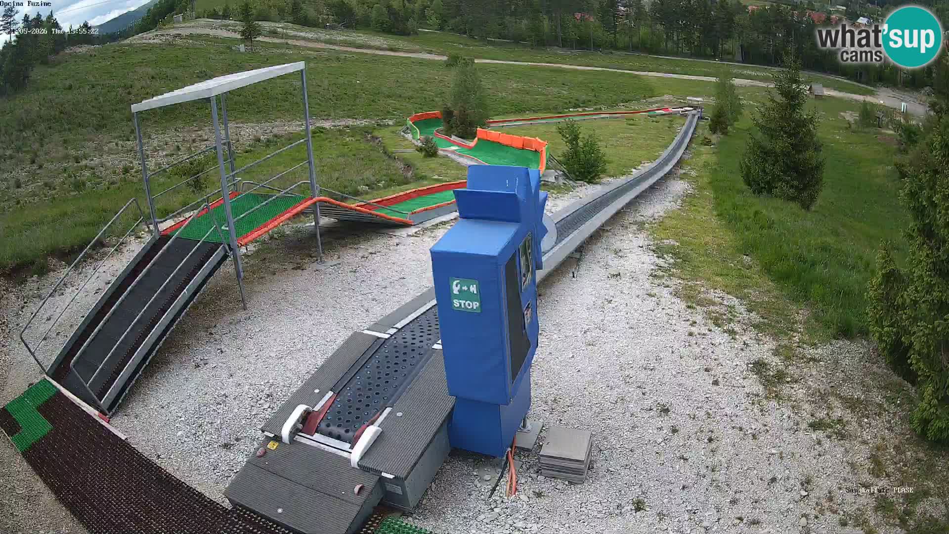Webcam en direct Piste de luge de Fužine – Croatie