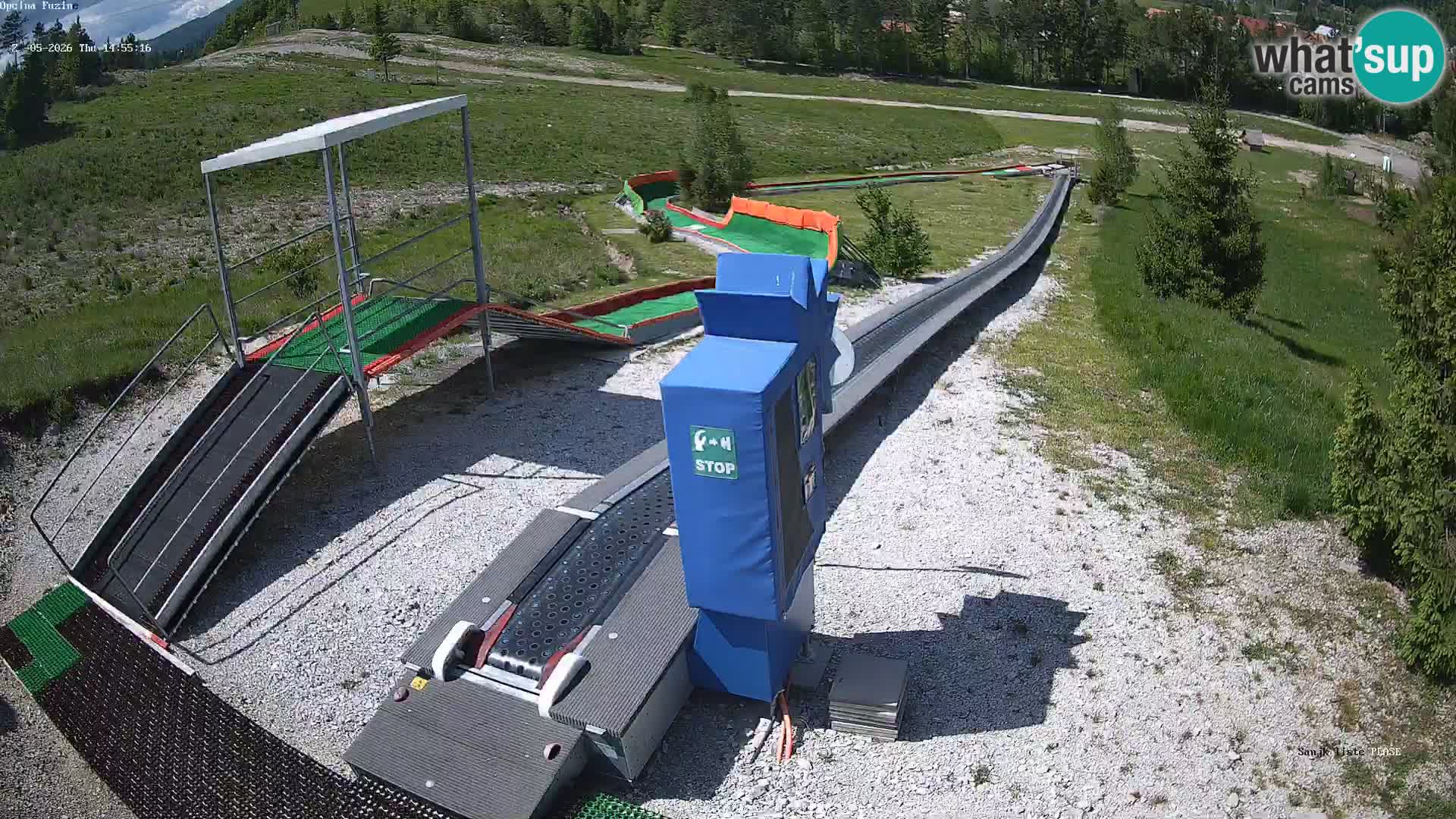Live webcam Fužine toboggan run – Croatia
