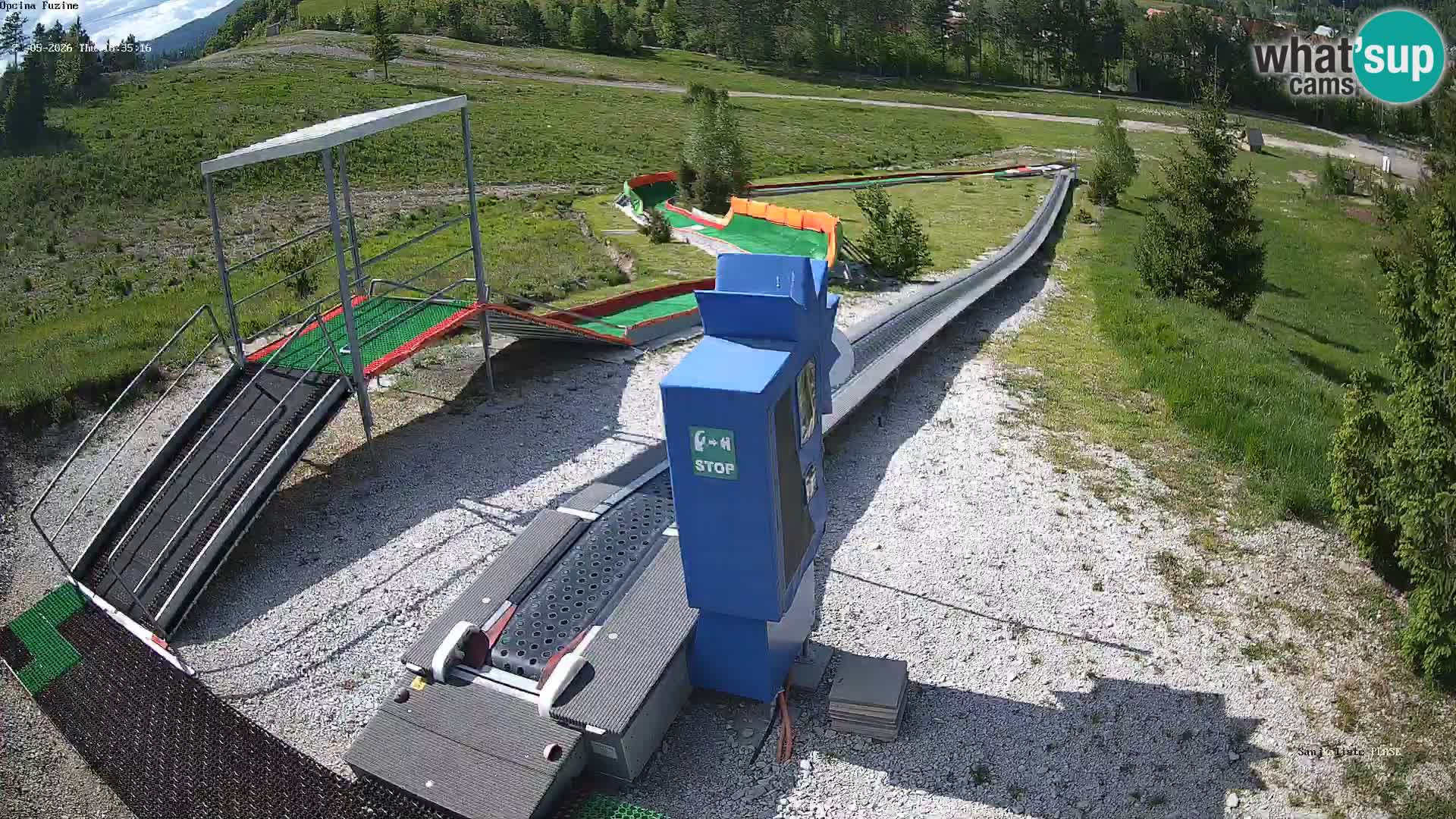 Live webcam Fužine toboggan run – Croatia