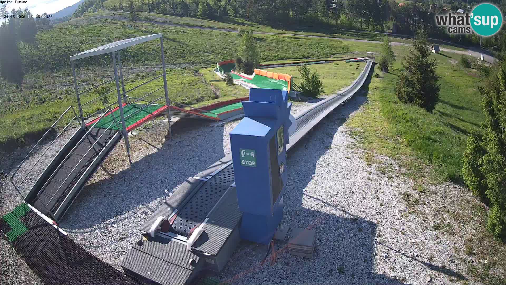 Live webcam Fužine toboggan run – Croatia