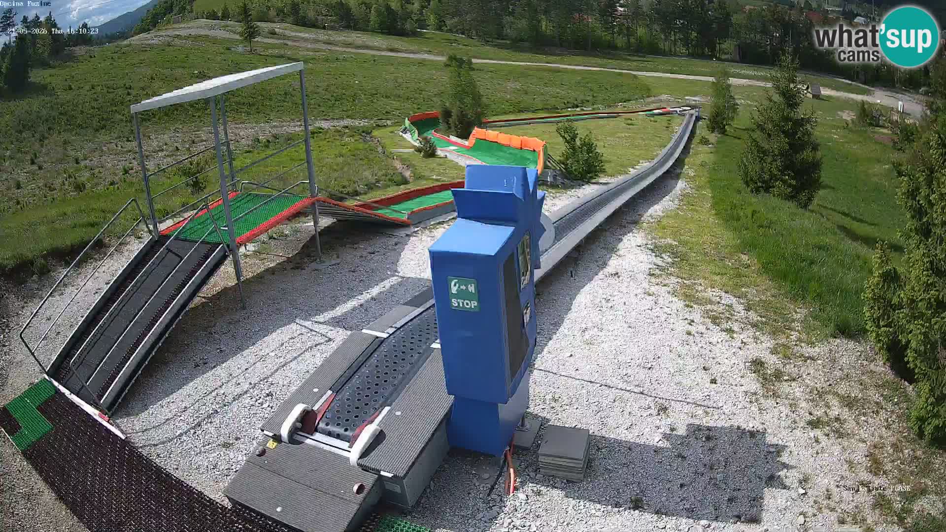 Live webcam Fužine toboggan run – Croatia