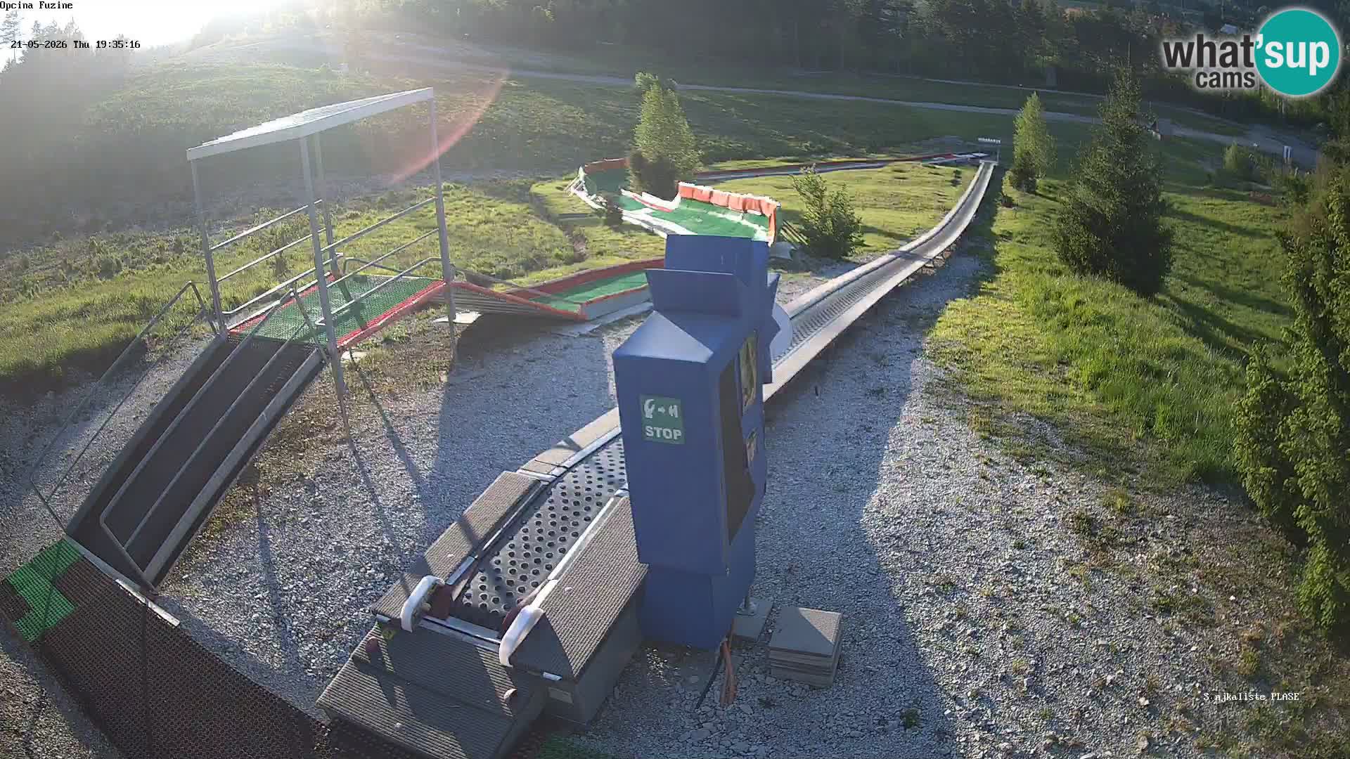 Webcam en direct Piste de luge de Fužine – Croatie