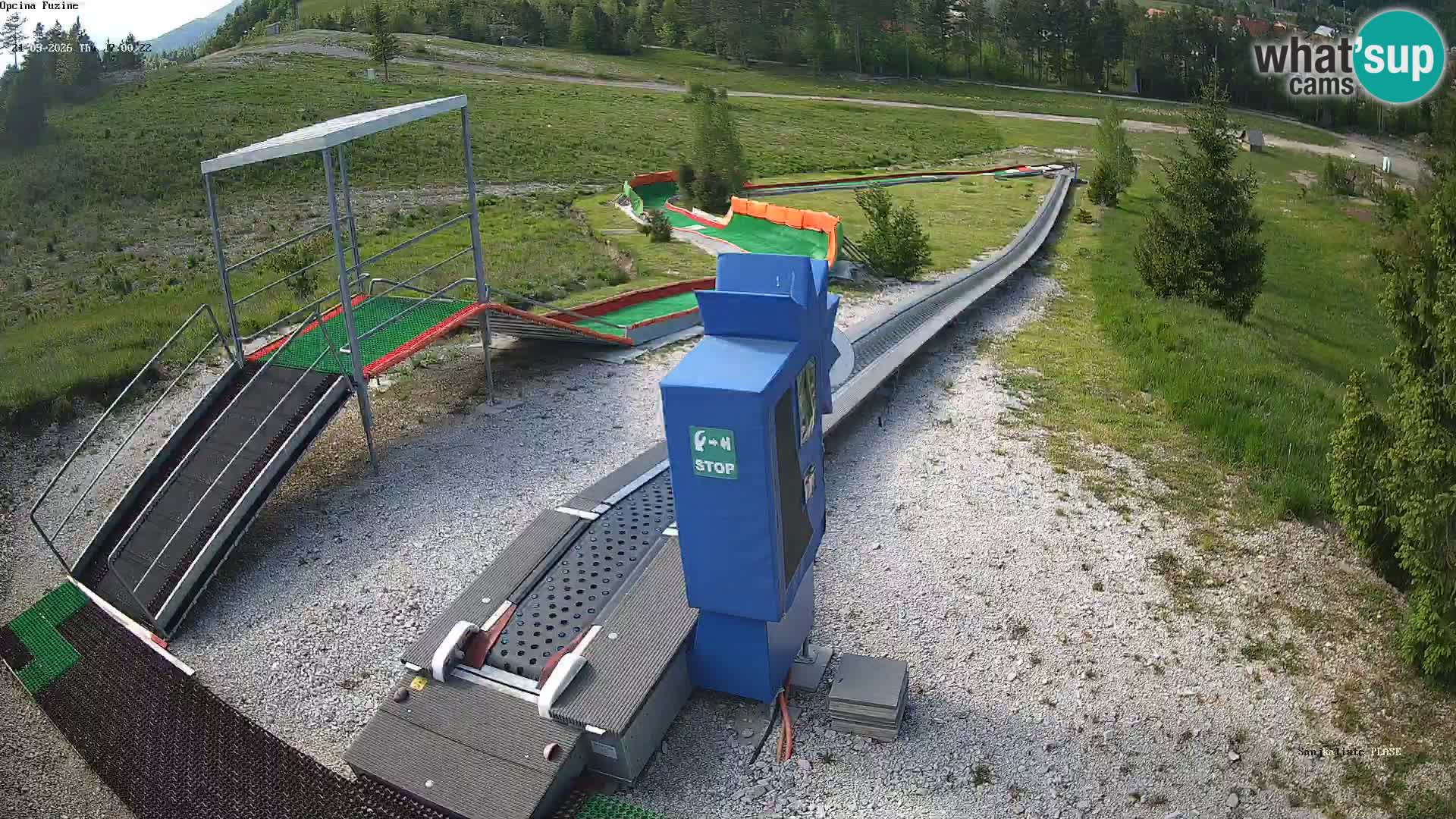 Webcam en direct Piste de luge de Fužine – Croatie