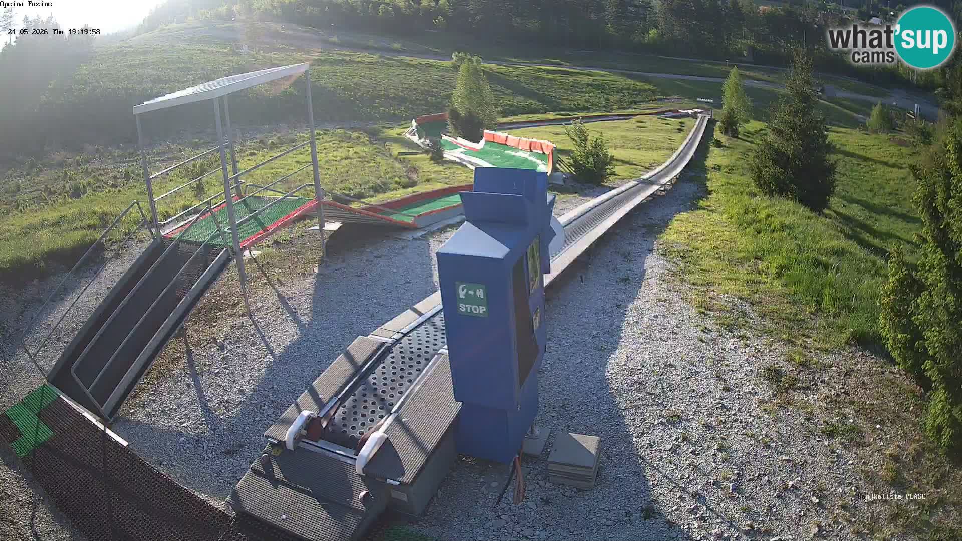 Live webcam Pista da slittino Fužine – Croazia