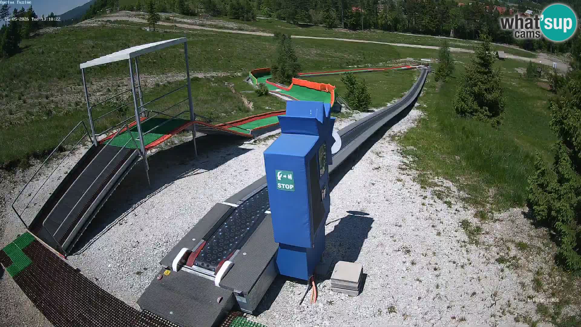 Live webcam Pista da slittino Fužine – Croazia