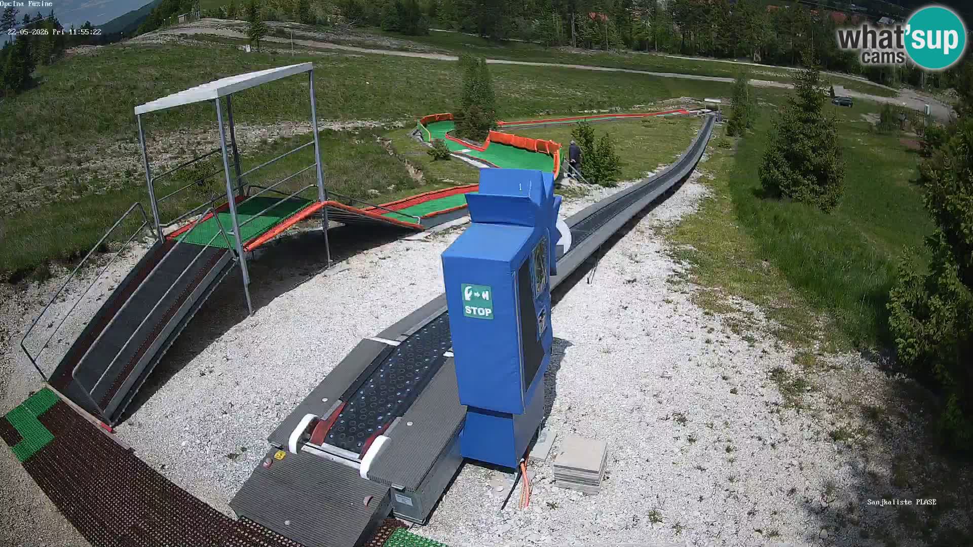 Webcam en direct Piste de luge de Fužine – Croatie