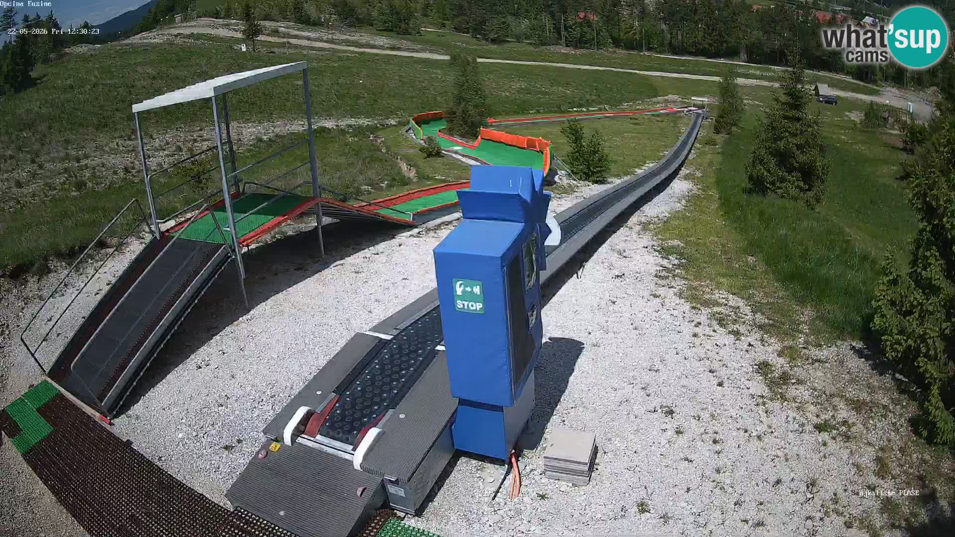 Live webcam Fužine toboggan run – Croatia