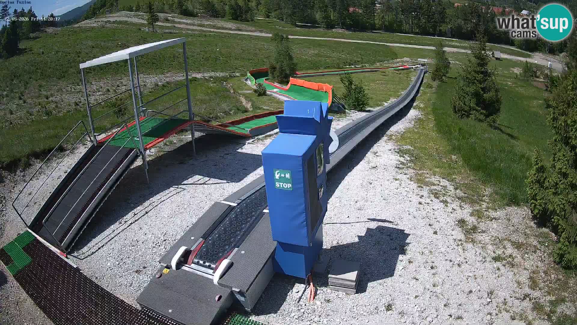 Live webcam Pista da slittino Fužine – Croazia