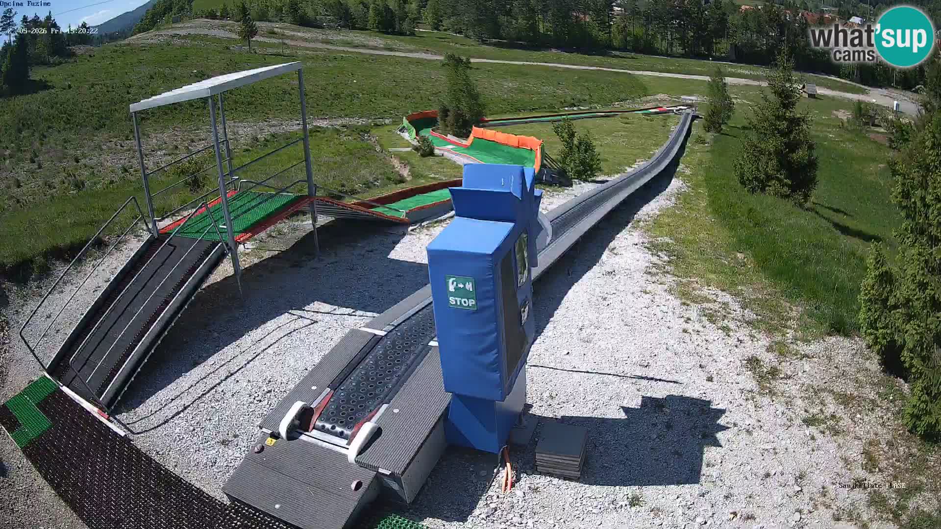 Live webcam Pista da slittino Fužine – Croazia