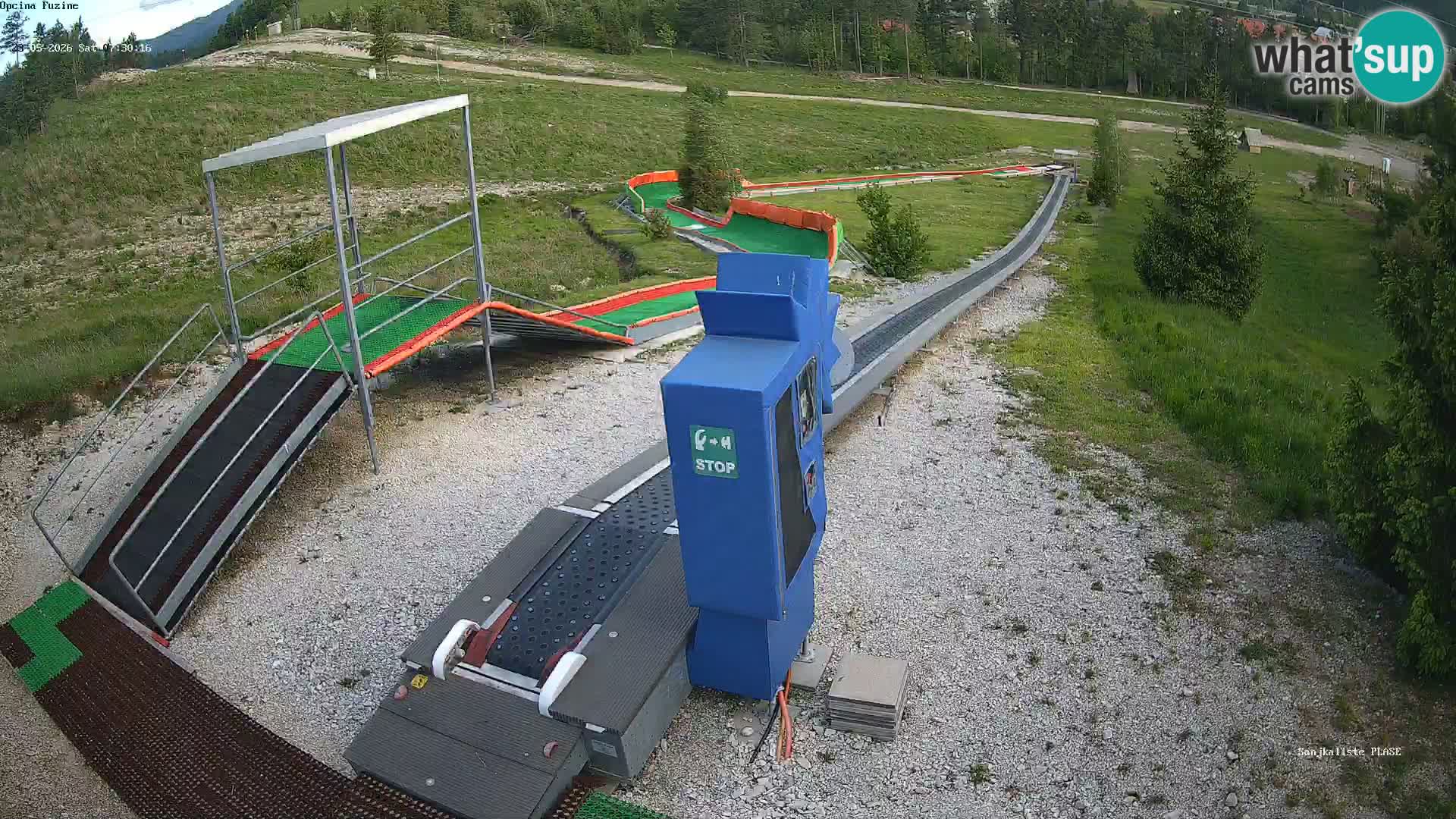 Live webcam Pista da slittino Fužine – Croazia