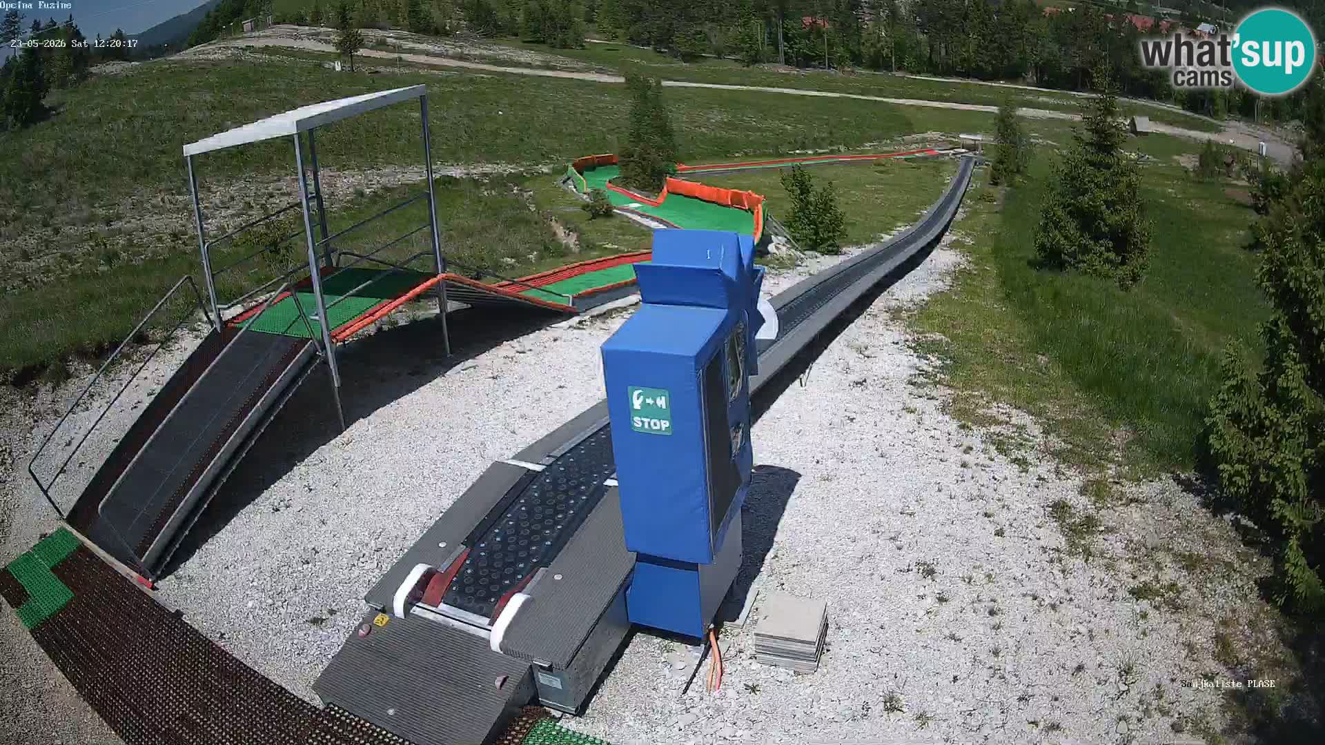 Live webcam Fužine toboggan run – Croatia