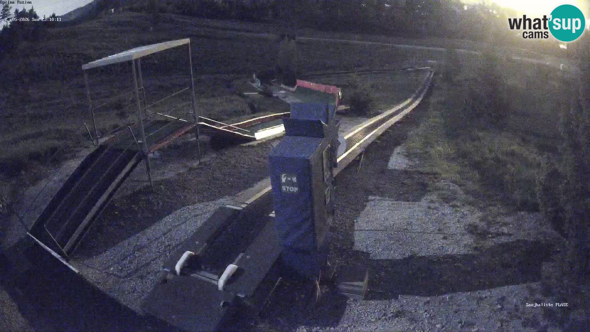 Live webcam Fužine toboggan run – Croatia