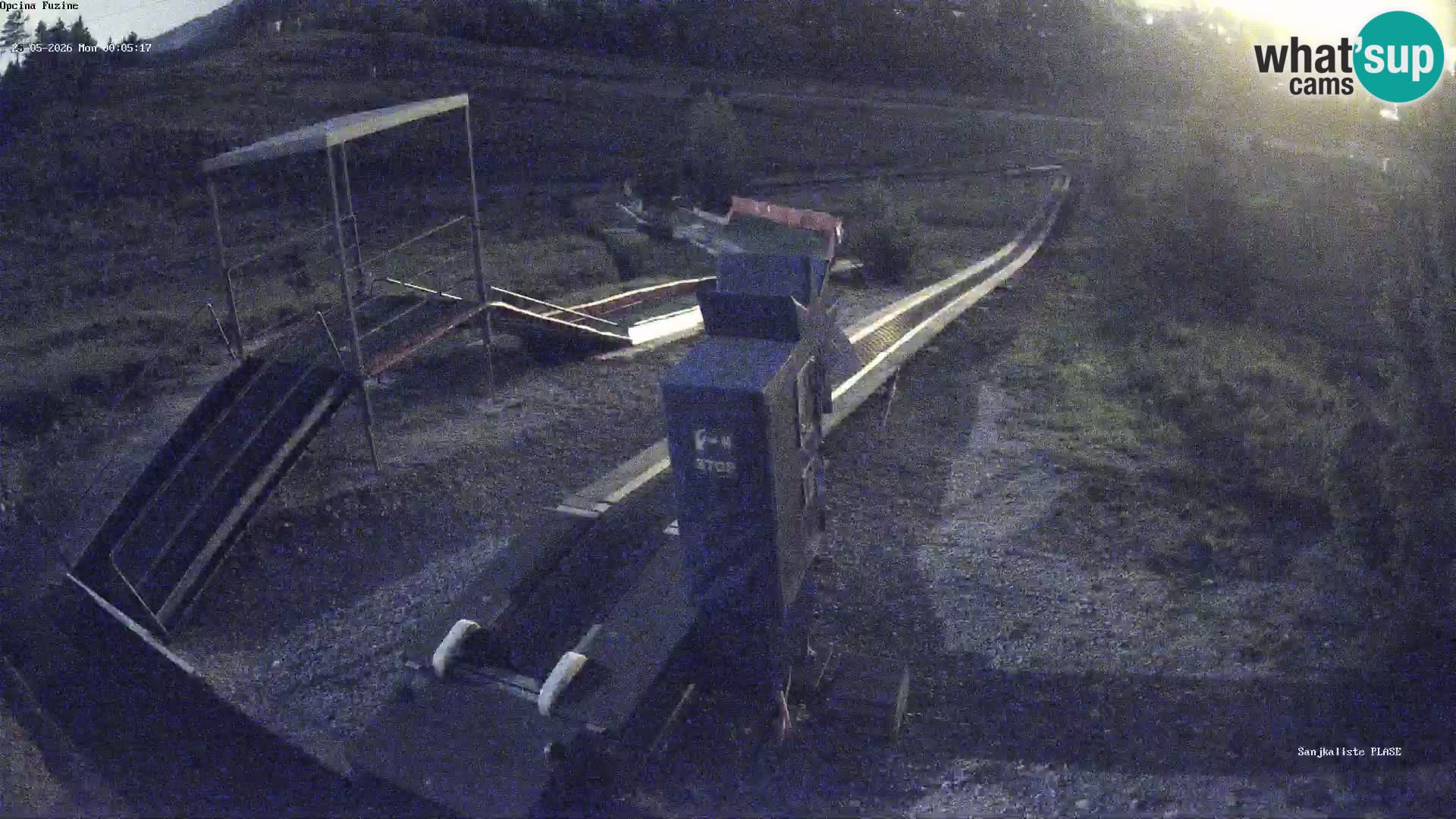 Live webcam Pista da slittino Fužine – Croazia