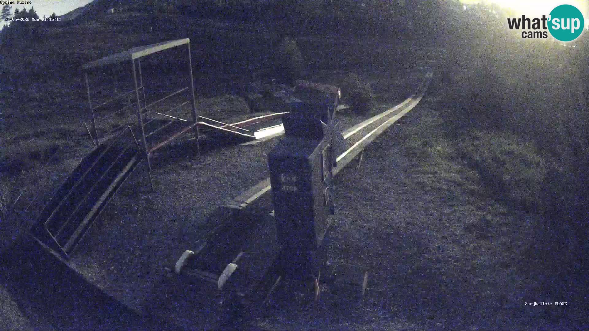 Live webcam Pista da slittino Fužine – Croazia