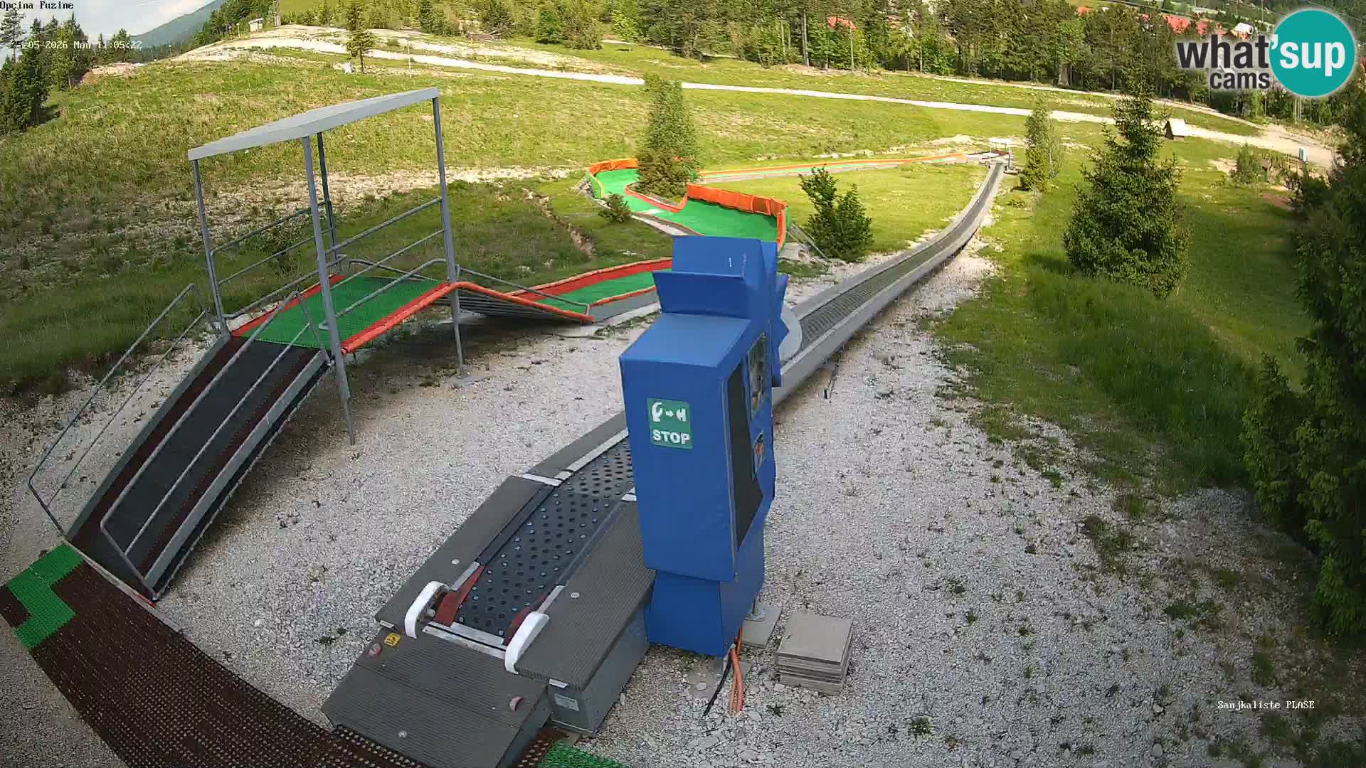 Spletna kamera v živo Sankališče Fužine – Hrvaška
