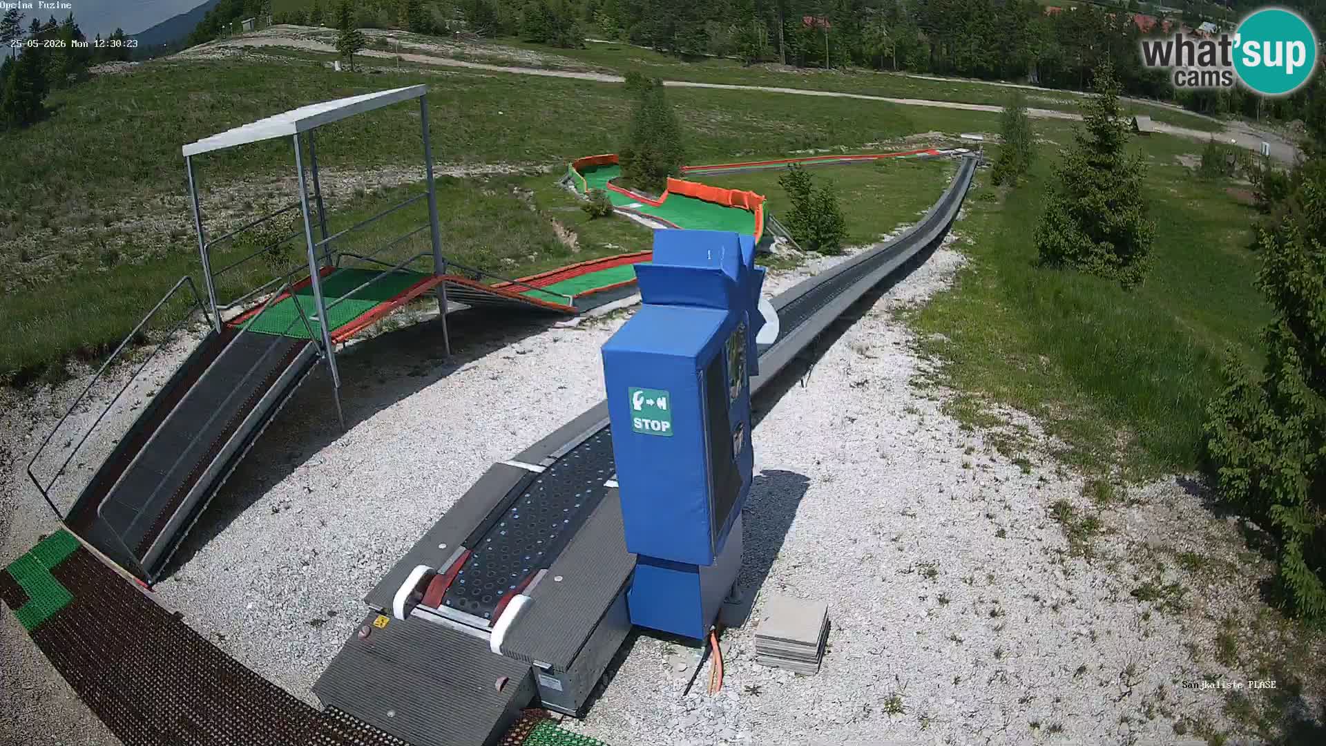 Live webcam Pista da slittino Fužine – Croazia