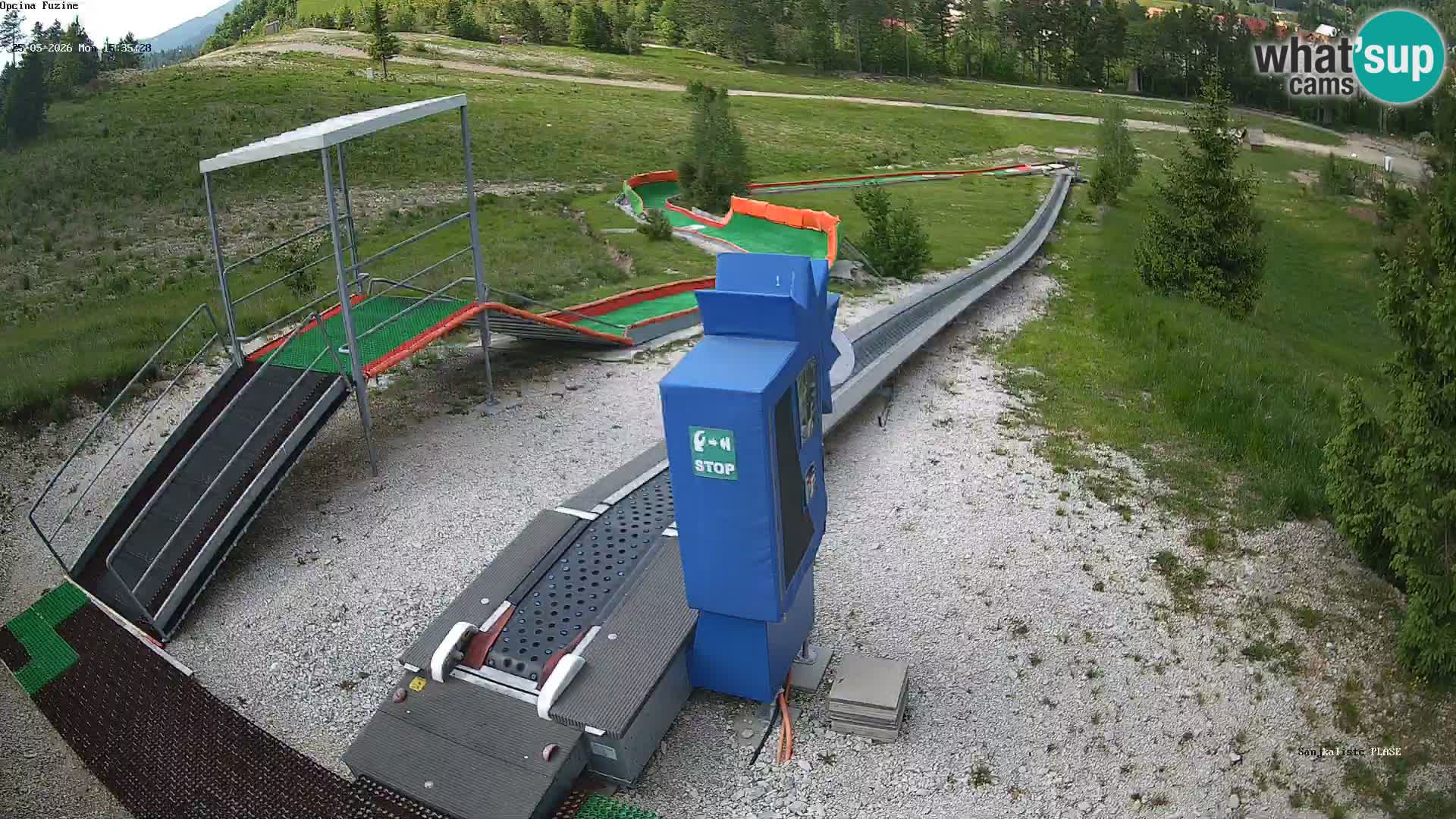 Live webcam Fužine toboggan run – Croatia