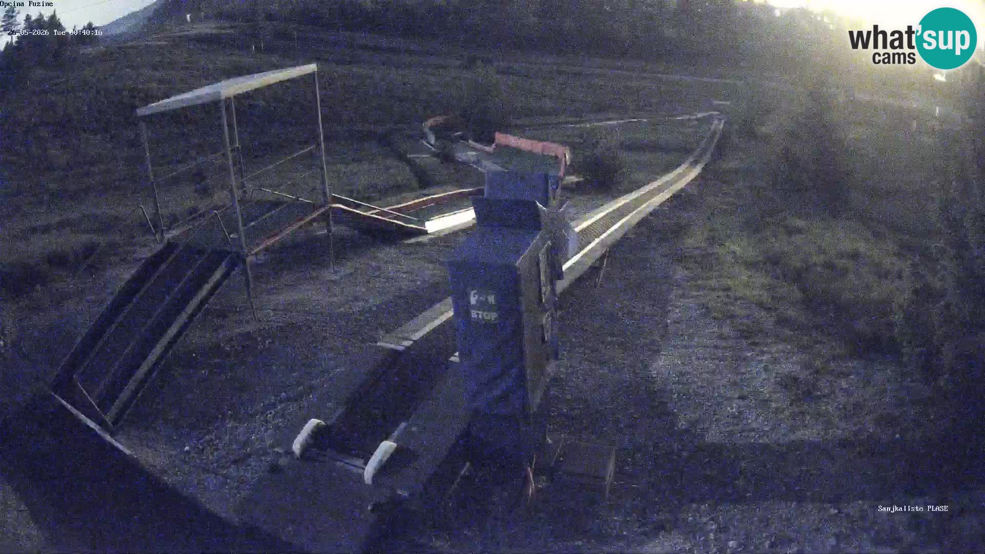 Live webcam Fužine toboggan run – Croatia