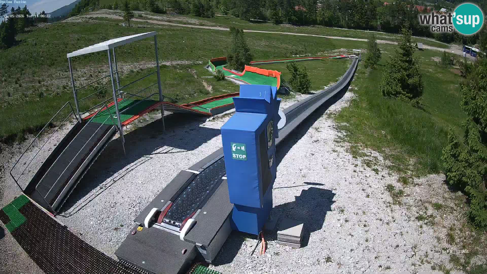 Live webcam Fužine toboggan run – Croatia