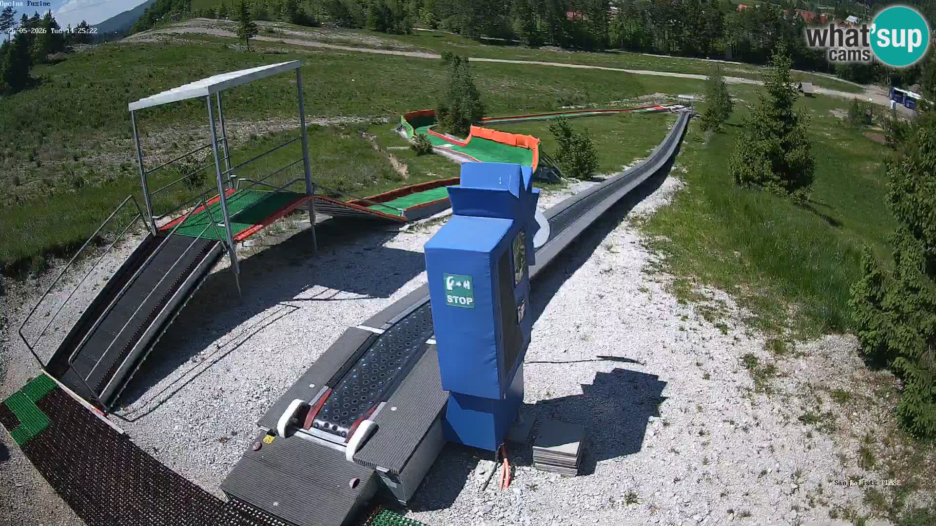 Live webcam Pista da slittino Fužine – Croazia