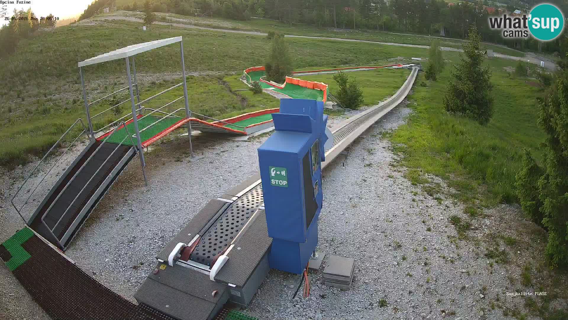 Webcam en direct Piste de luge de Fužine – Croatie