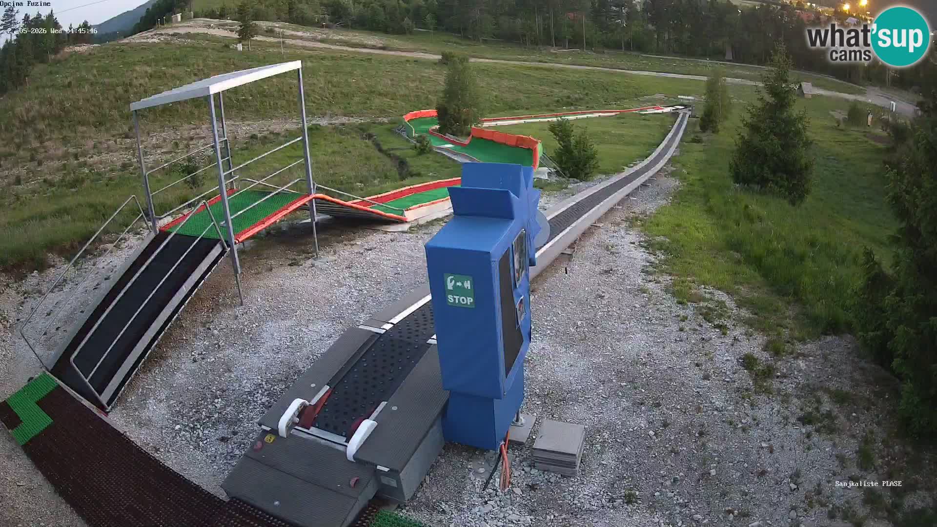 Live webcam Fužine toboggan run – Croatia