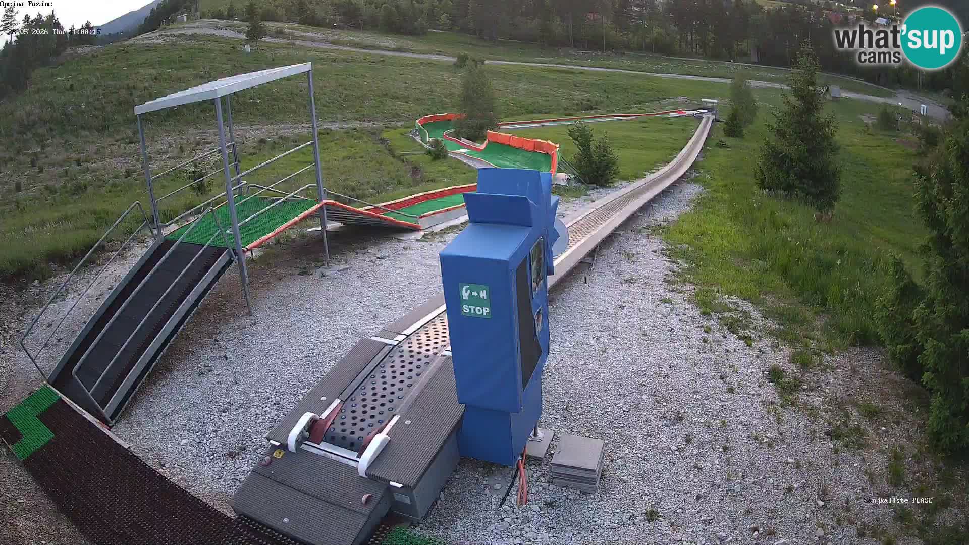 Live webcam Fužine toboggan run – Croatia