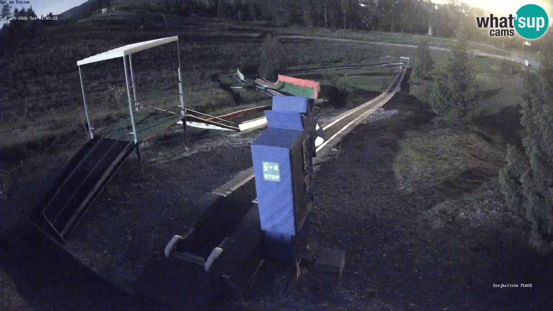 Live webcam Pista da slittino Fužine – Croazia