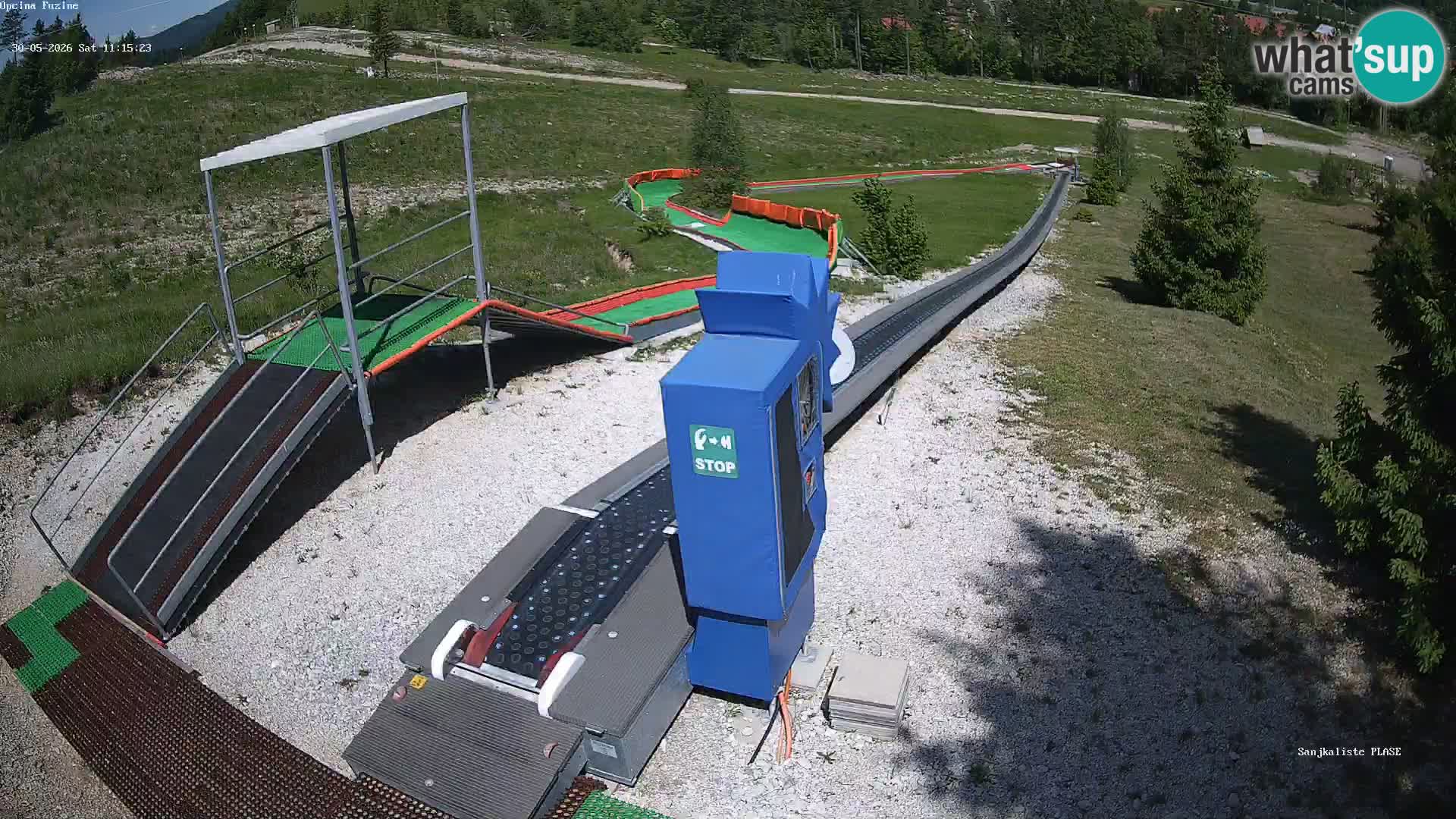 Live webcam Pista da slittino Fužine – Croazia