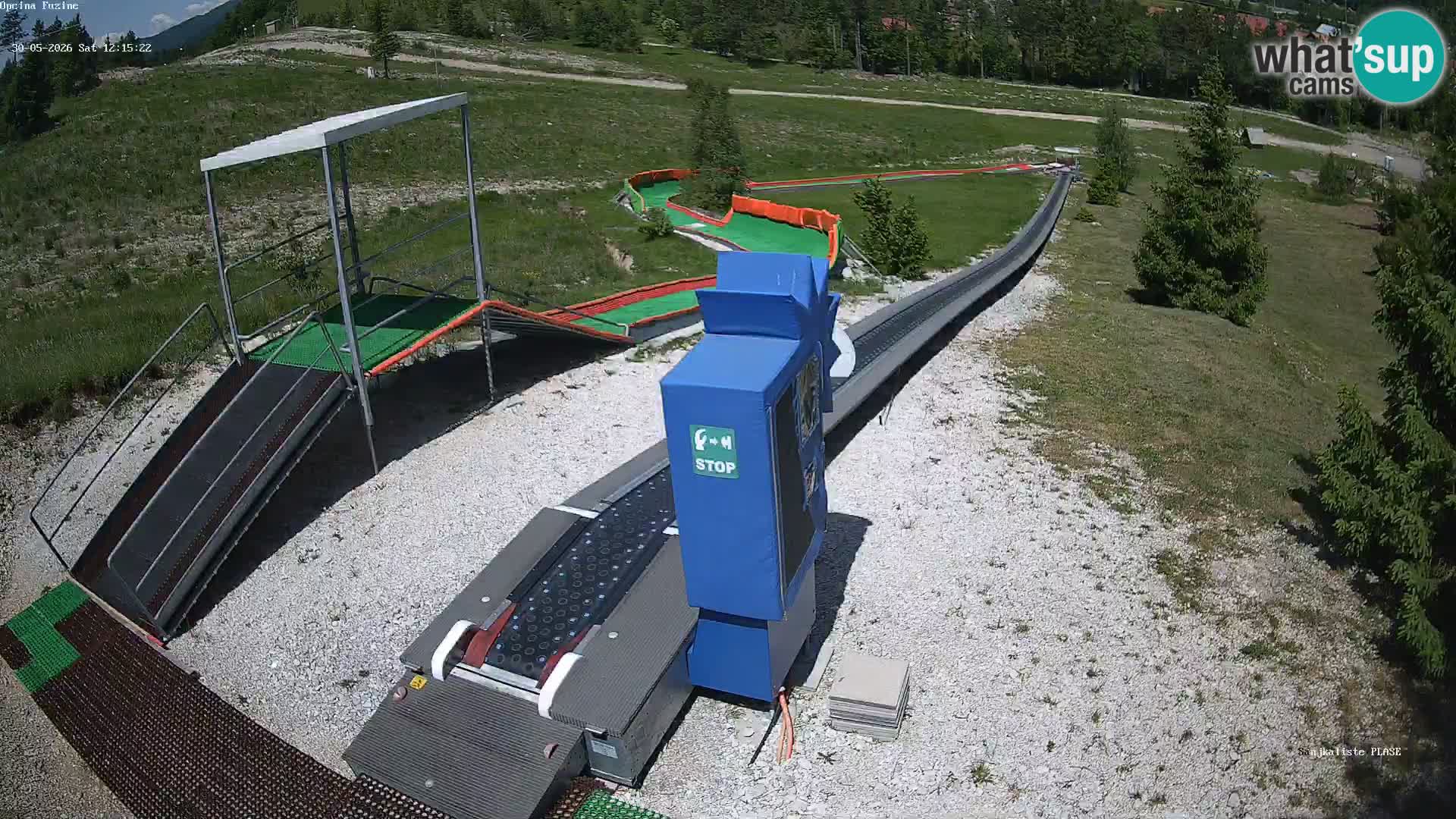 Live webcam Pista da slittino Fužine – Croazia