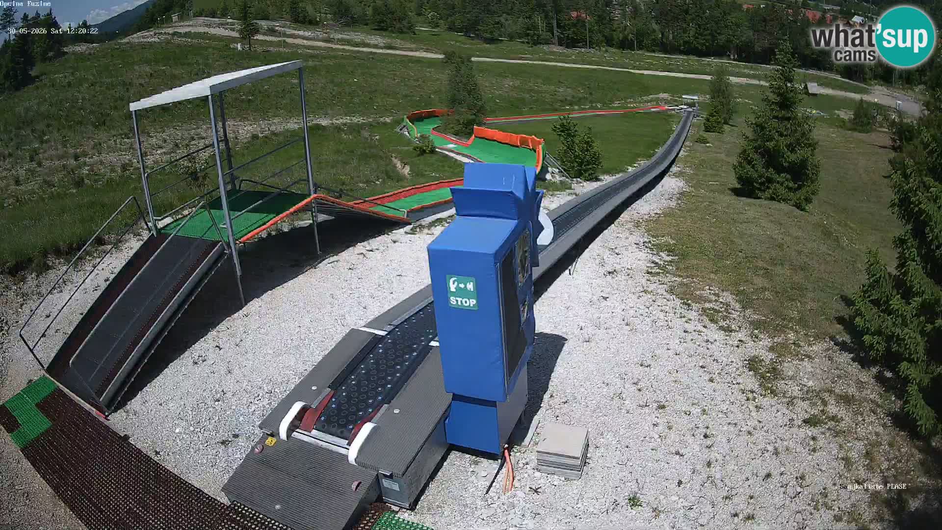 Live webcam Pista da slittino Fužine – Croazia