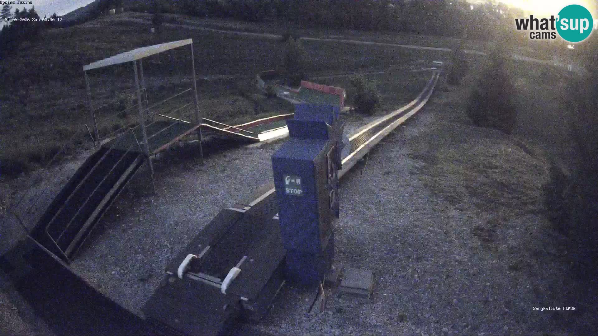 Live webcam Fužine toboggan run – Croatia