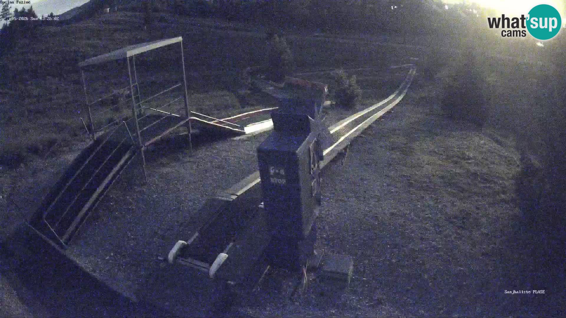 Live webcam Fužine toboggan run – Croatia