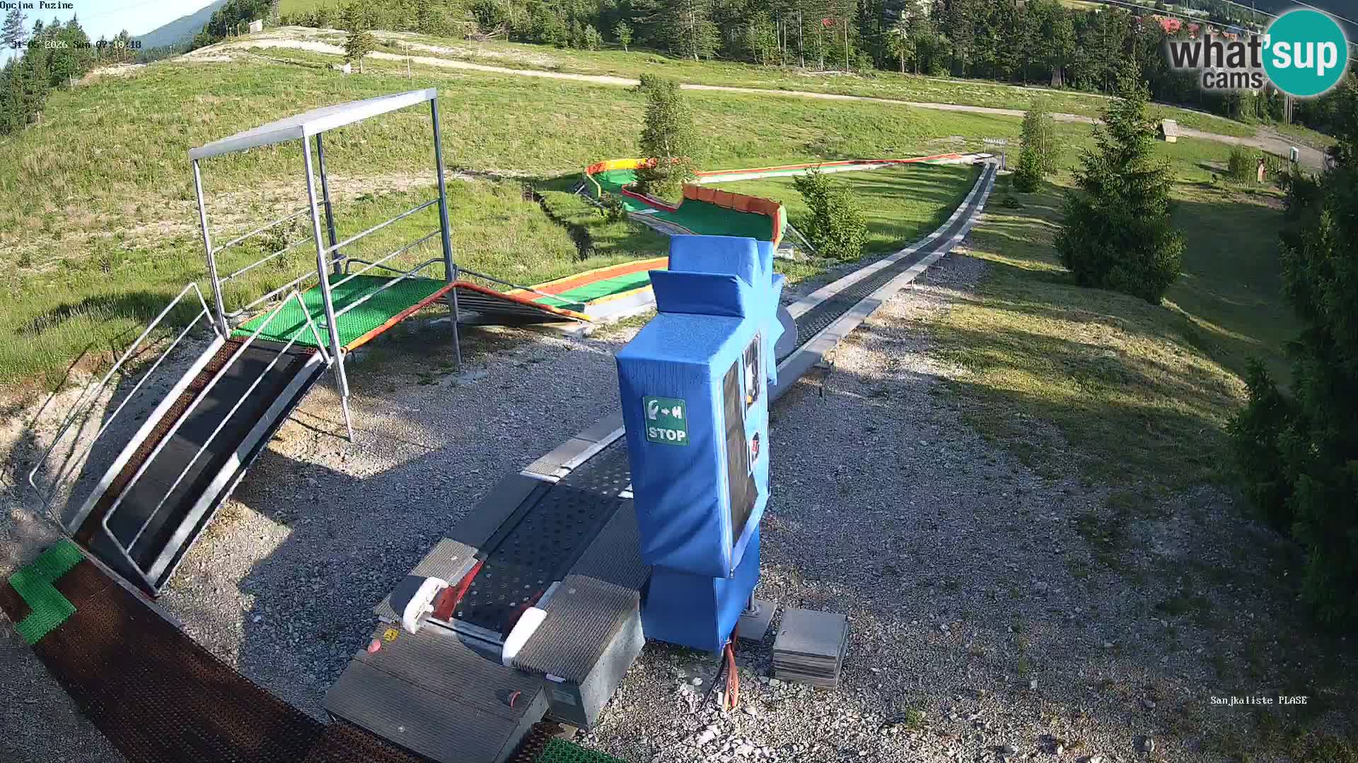 Webcam en direct Piste de luge de Fužine – Croatie