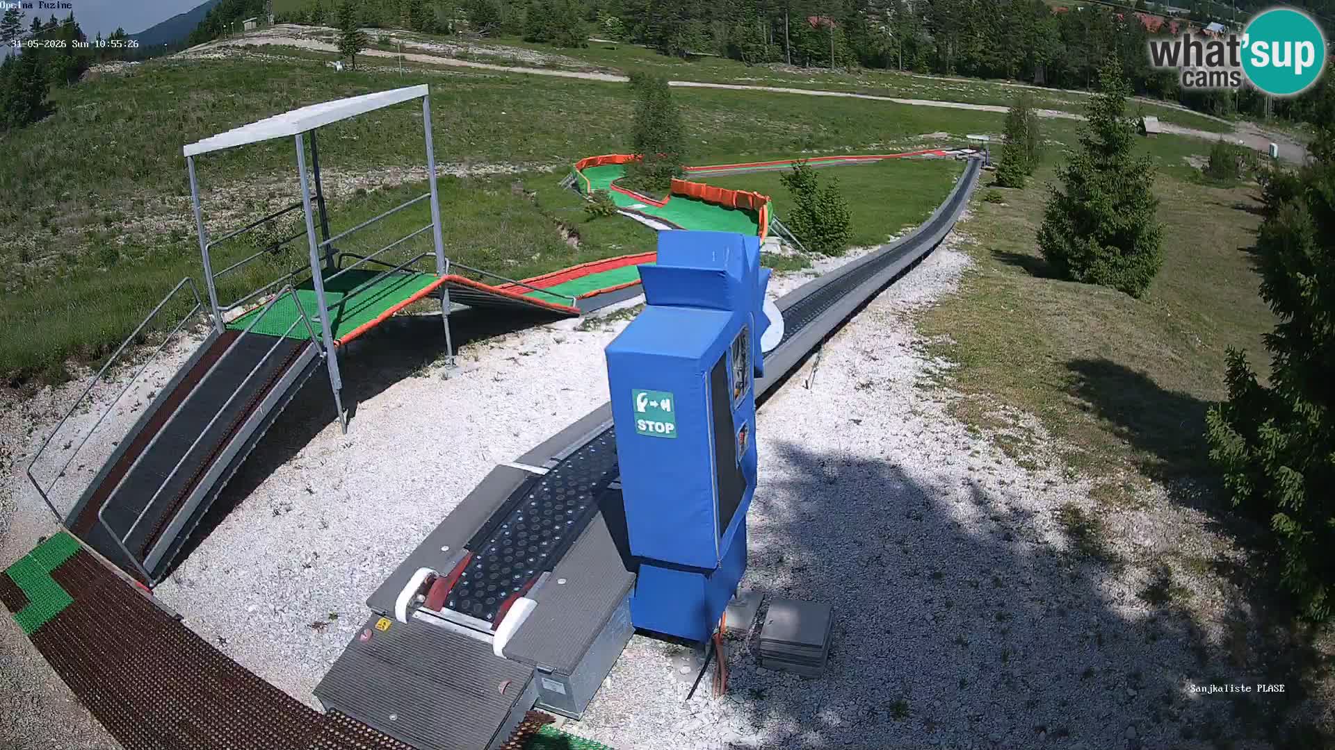 Live webcam Fužine toboggan run – Croatia