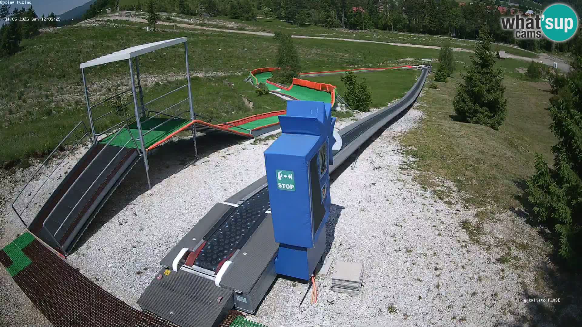 Webcam en direct Piste de luge de Fužine – Croatie