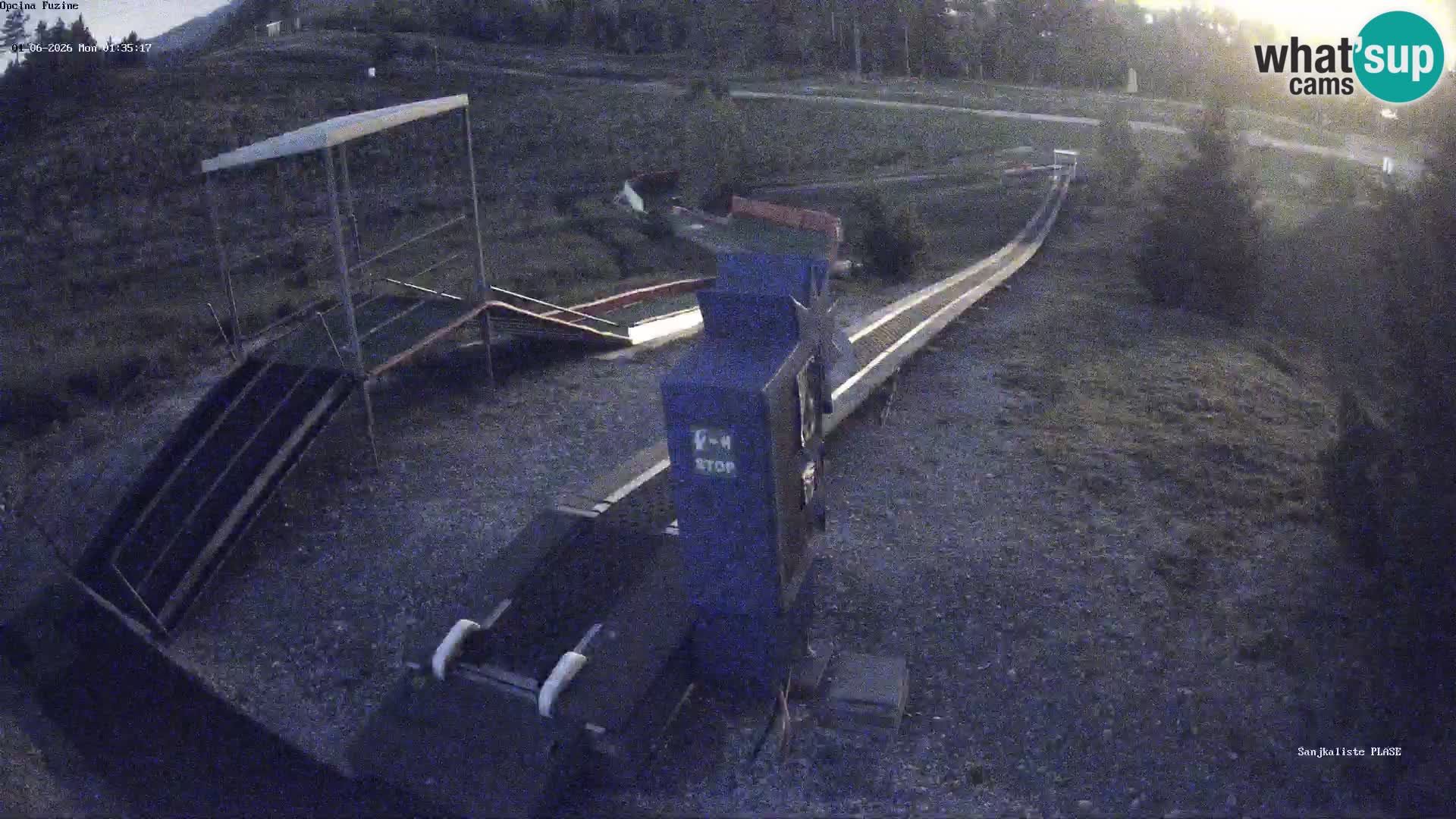 Webcam en direct Piste de luge de Fužine – Croatie