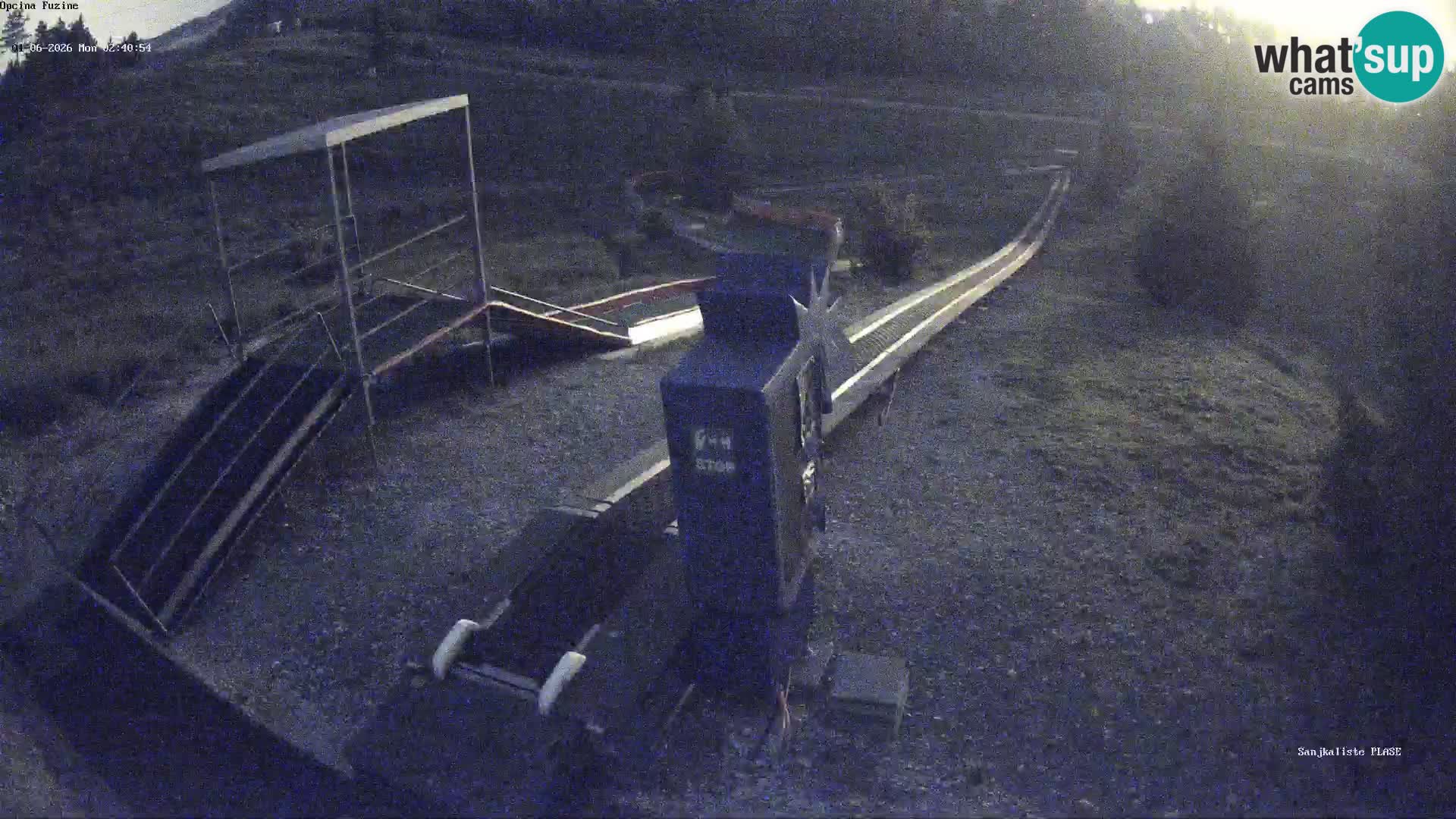 Webcam en direct Piste de luge de Fužine – Croatie