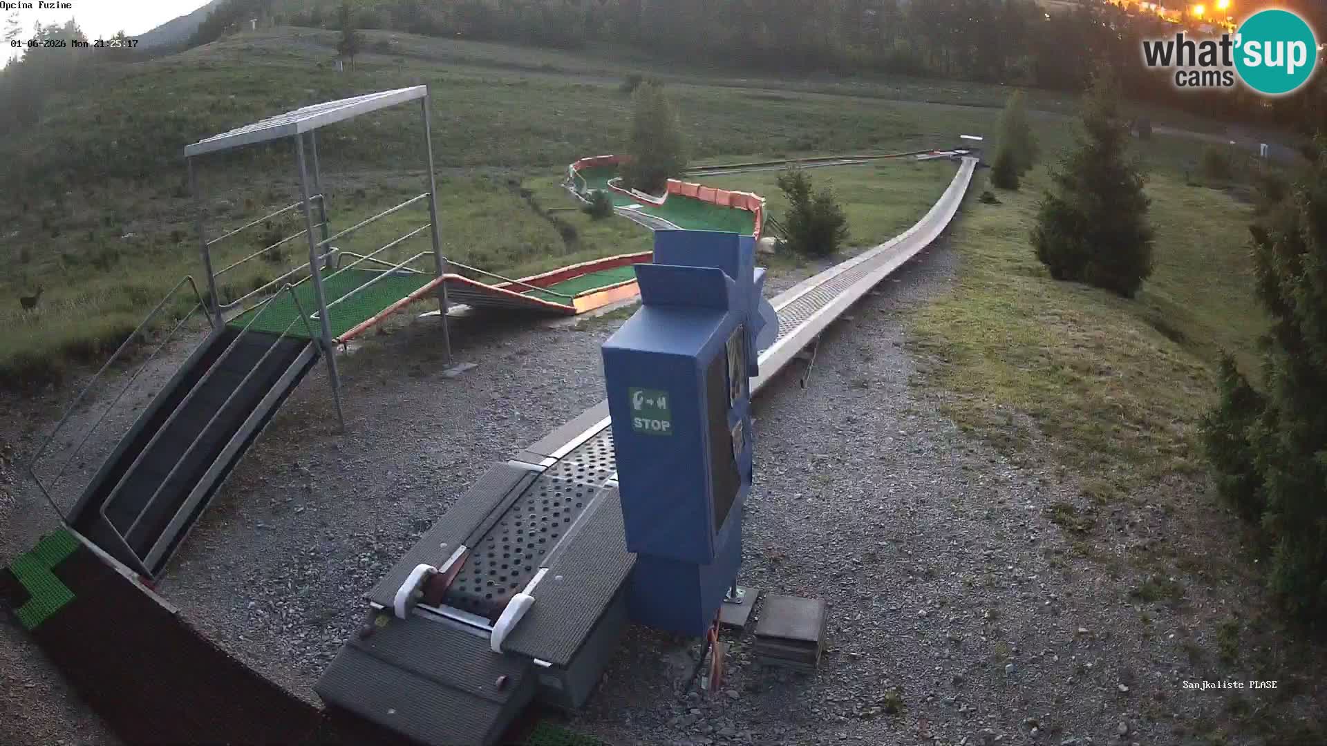 Live webcam Fužine toboggan run – Croatia