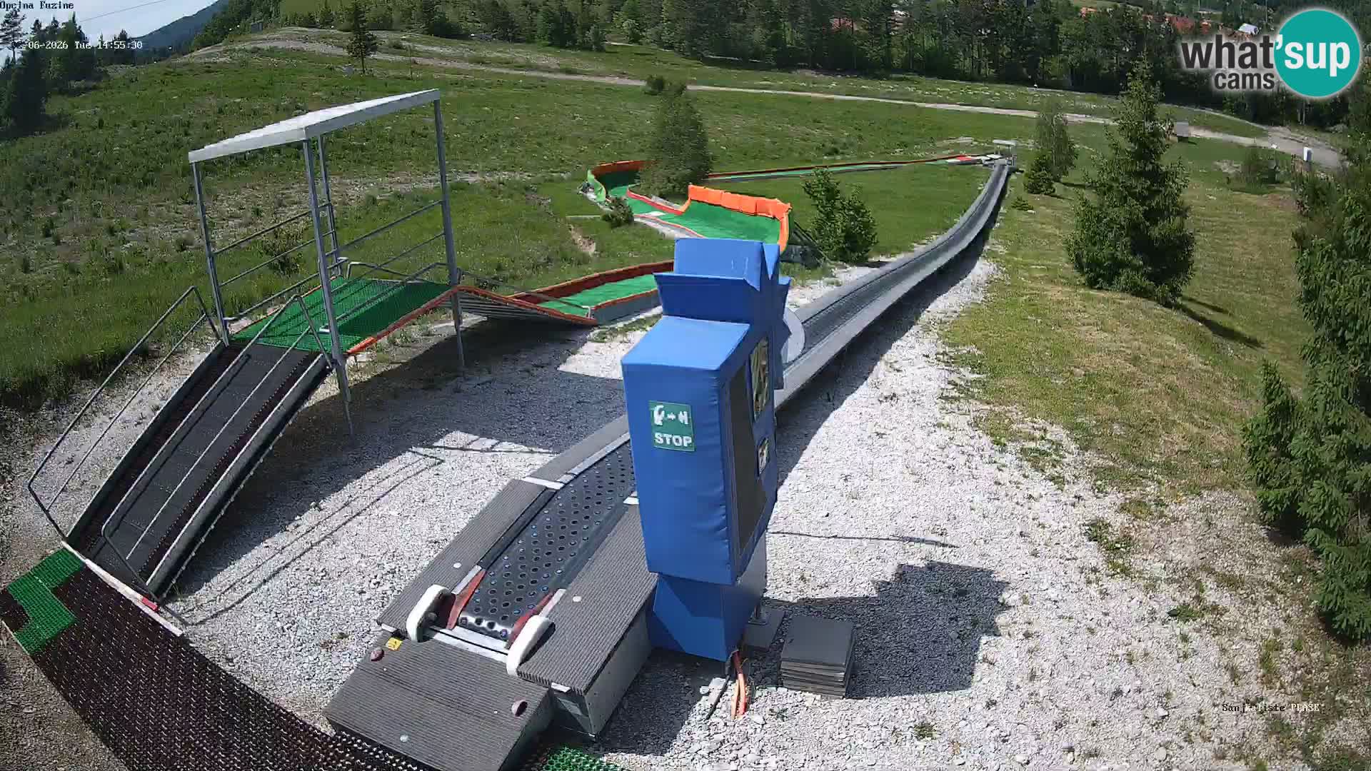 Live webcam Fužine toboggan run – Croatia